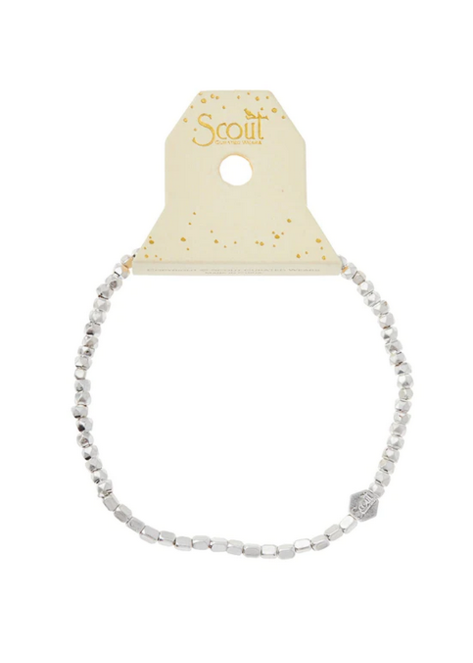 Mini Metal Stacking Bracelet Silver