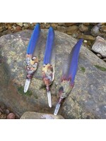 RLee Single Macaw Feather With Crystal