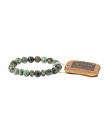 Stone Stacking Bracelet African Turquoise