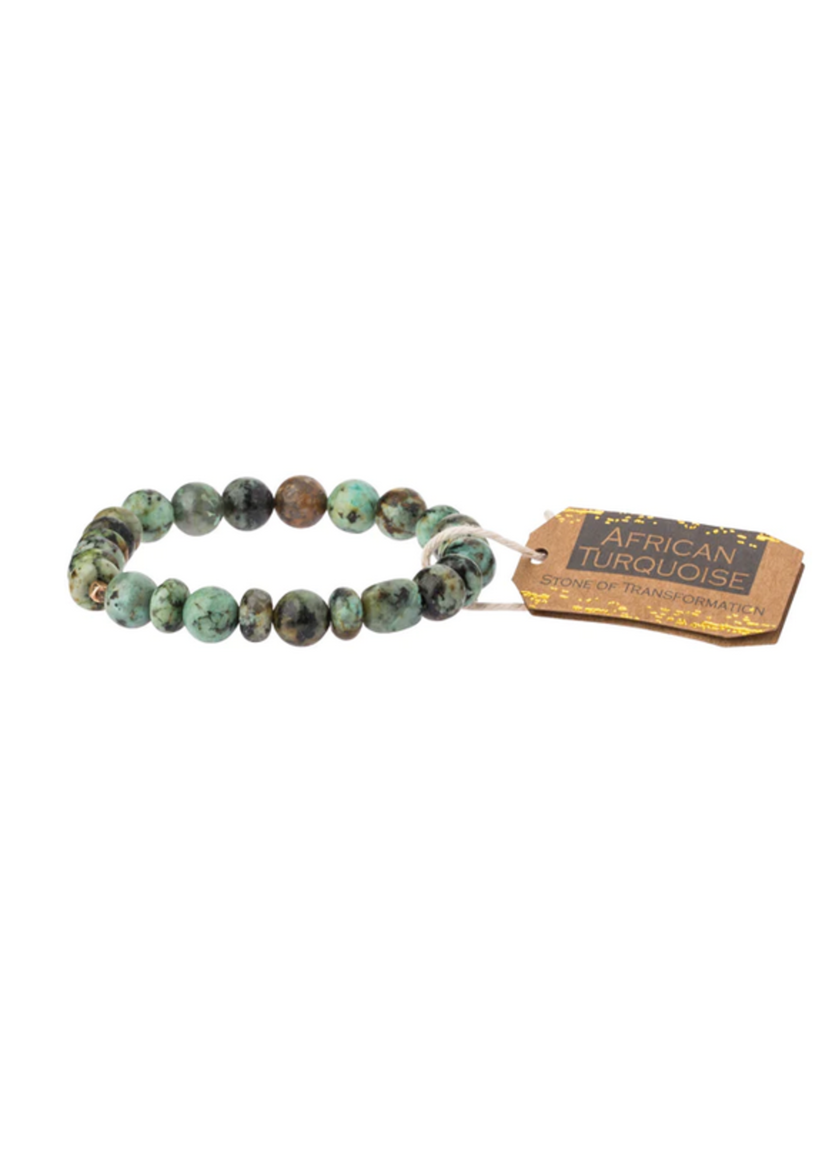 Stone Stacking Bracelet African Turquoise