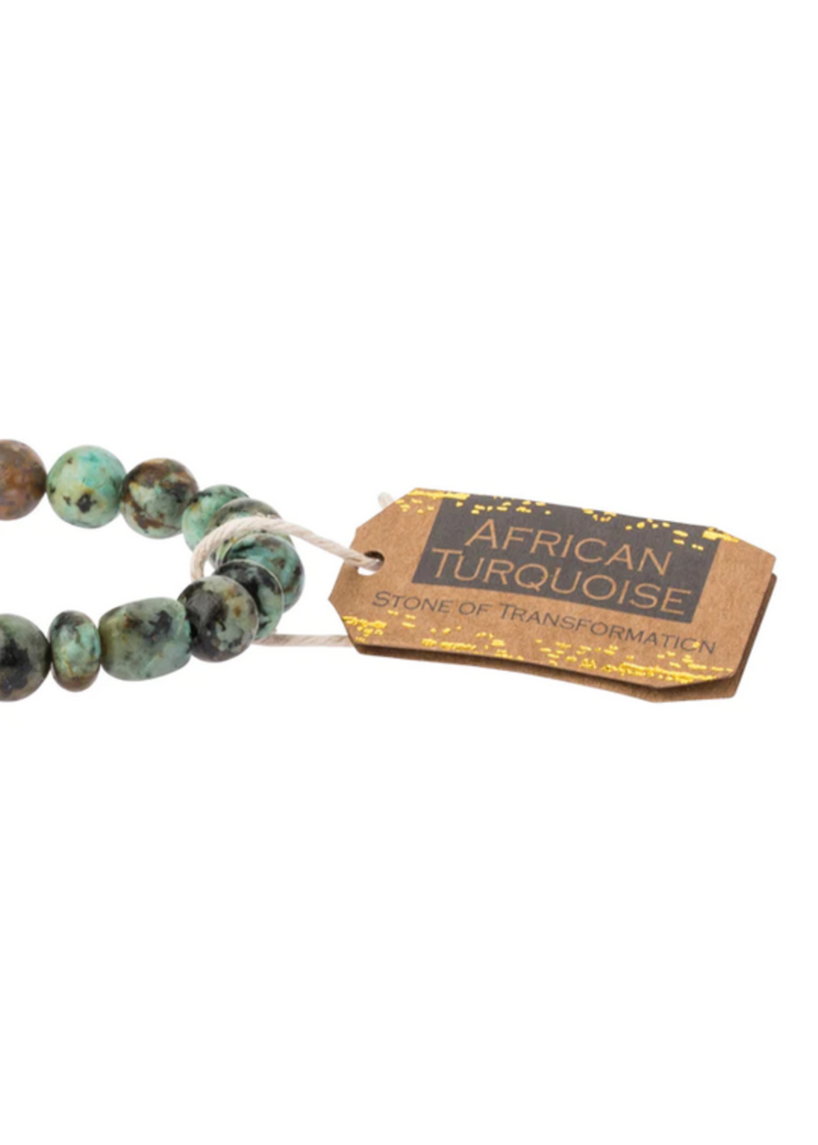 Stone Stacking Bracelet African Turquoise