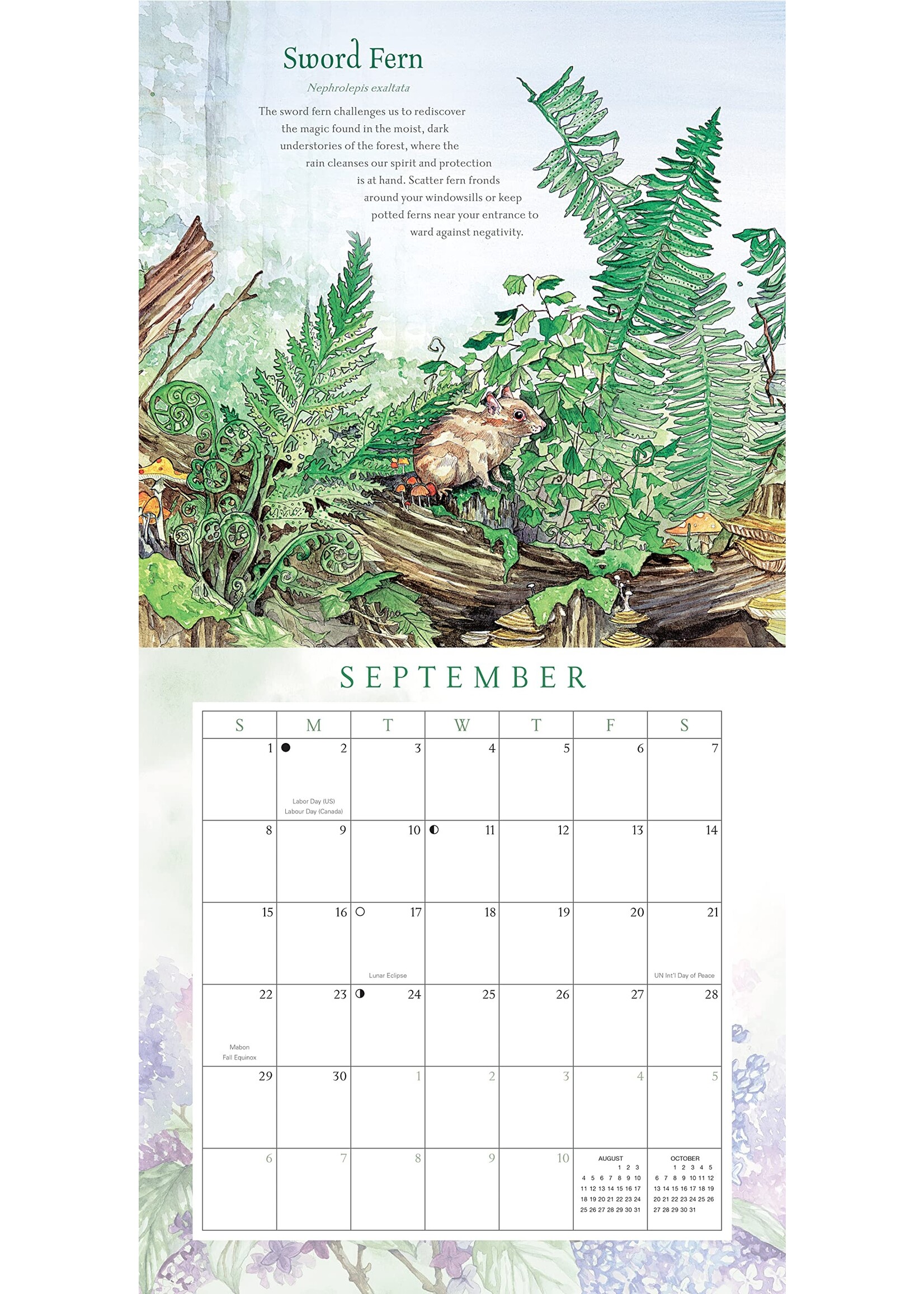 Calendrier mural Calendrier botanique - Vintage Botanicals 2024