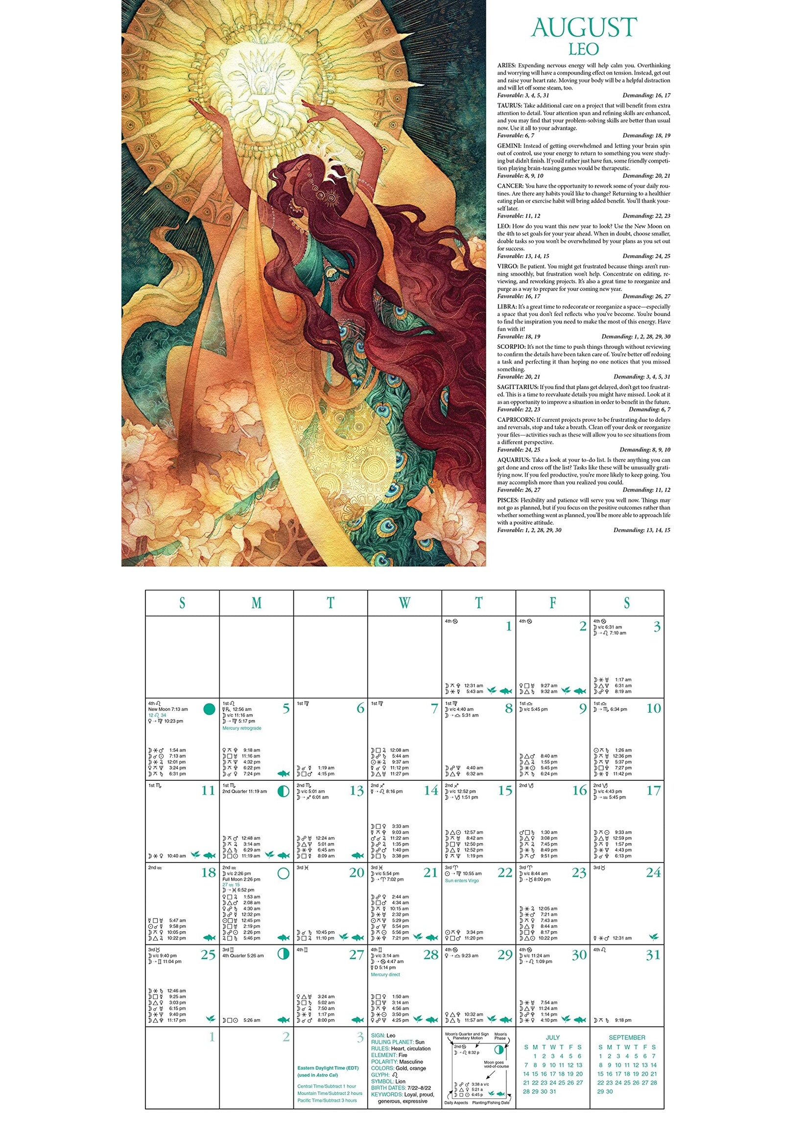 Cal 24 Llewellyn's 2024 Astrological Calendar