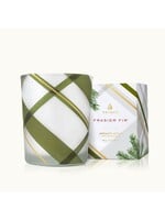 Frasier Fir Frosted Plaid Votive Candle  2oz