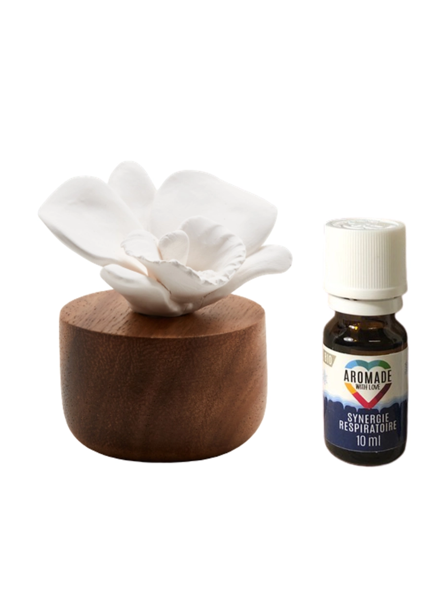 Anoq Oil Diffuser Handmade Nepal Orchid White