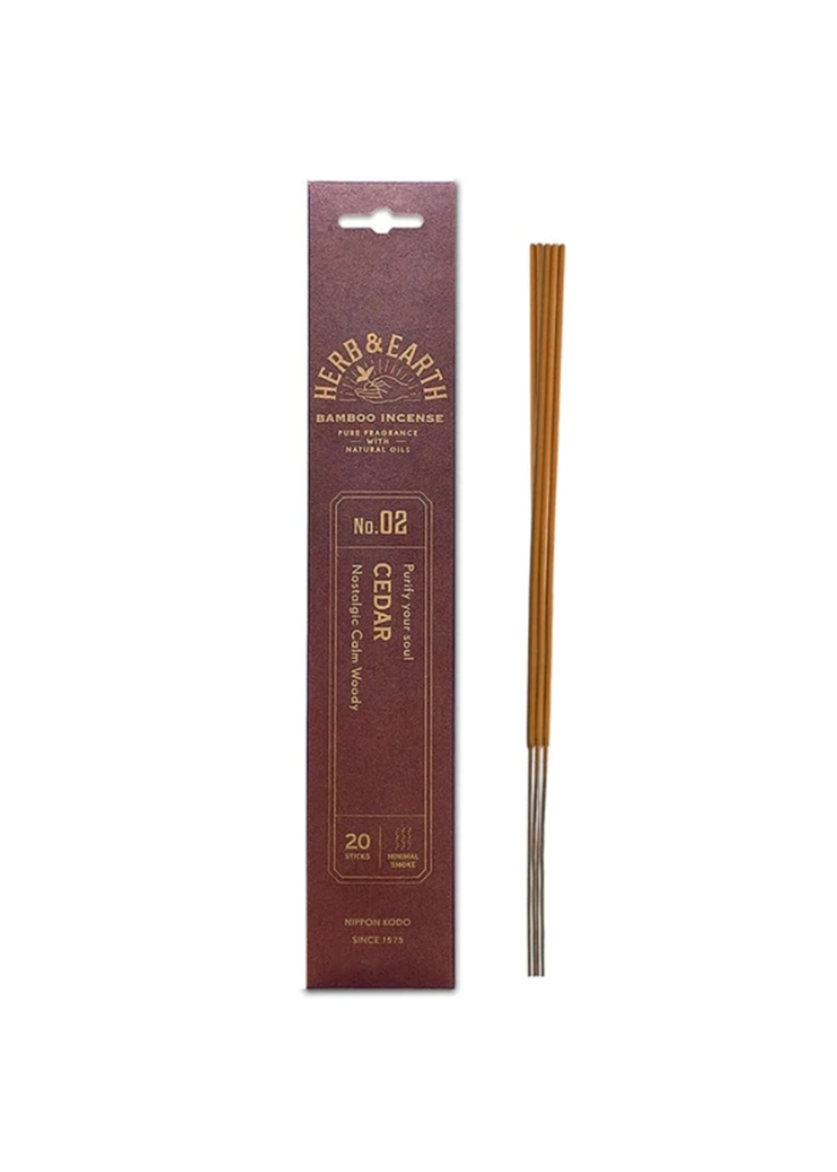 Herb & Earth Incense Cedar 20 sticks