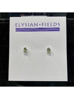 Esprit Moldavite Faceted Stud Earrings