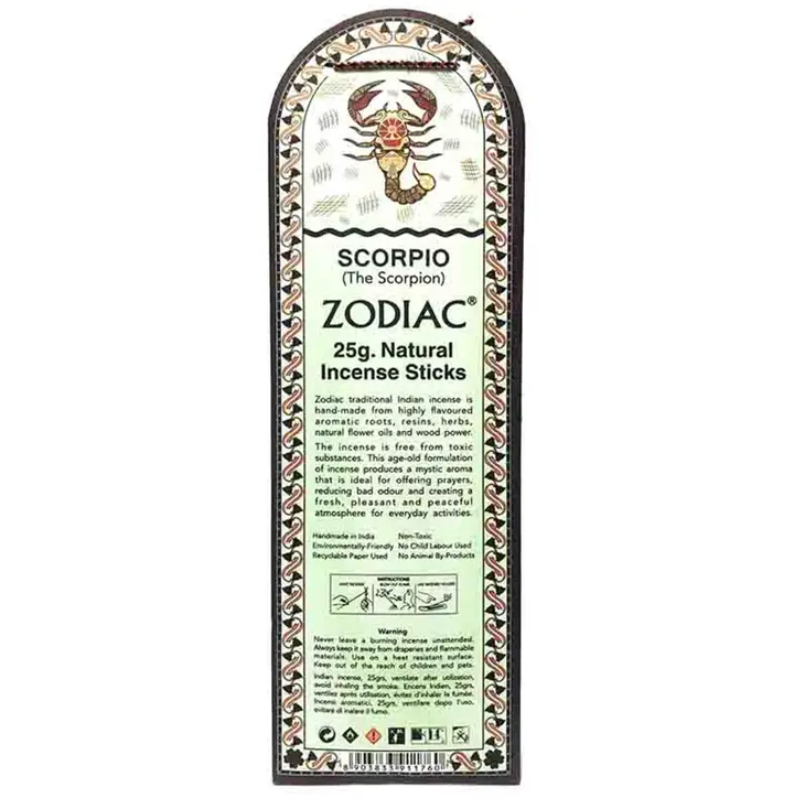 Zodiac Incense Scorpio Cedarwood Elysian Fields