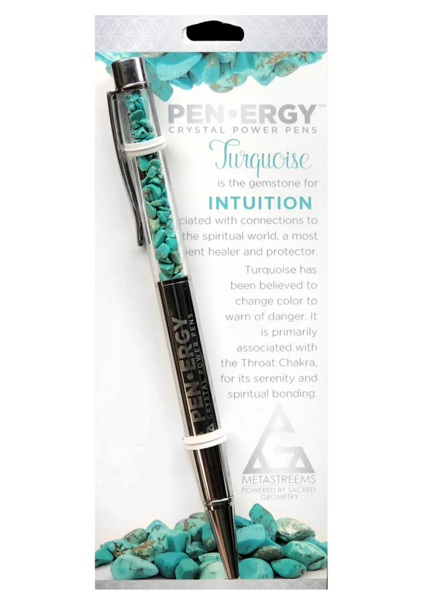 PEN - ERGY Crystal Power Pens Turquoise Intuition