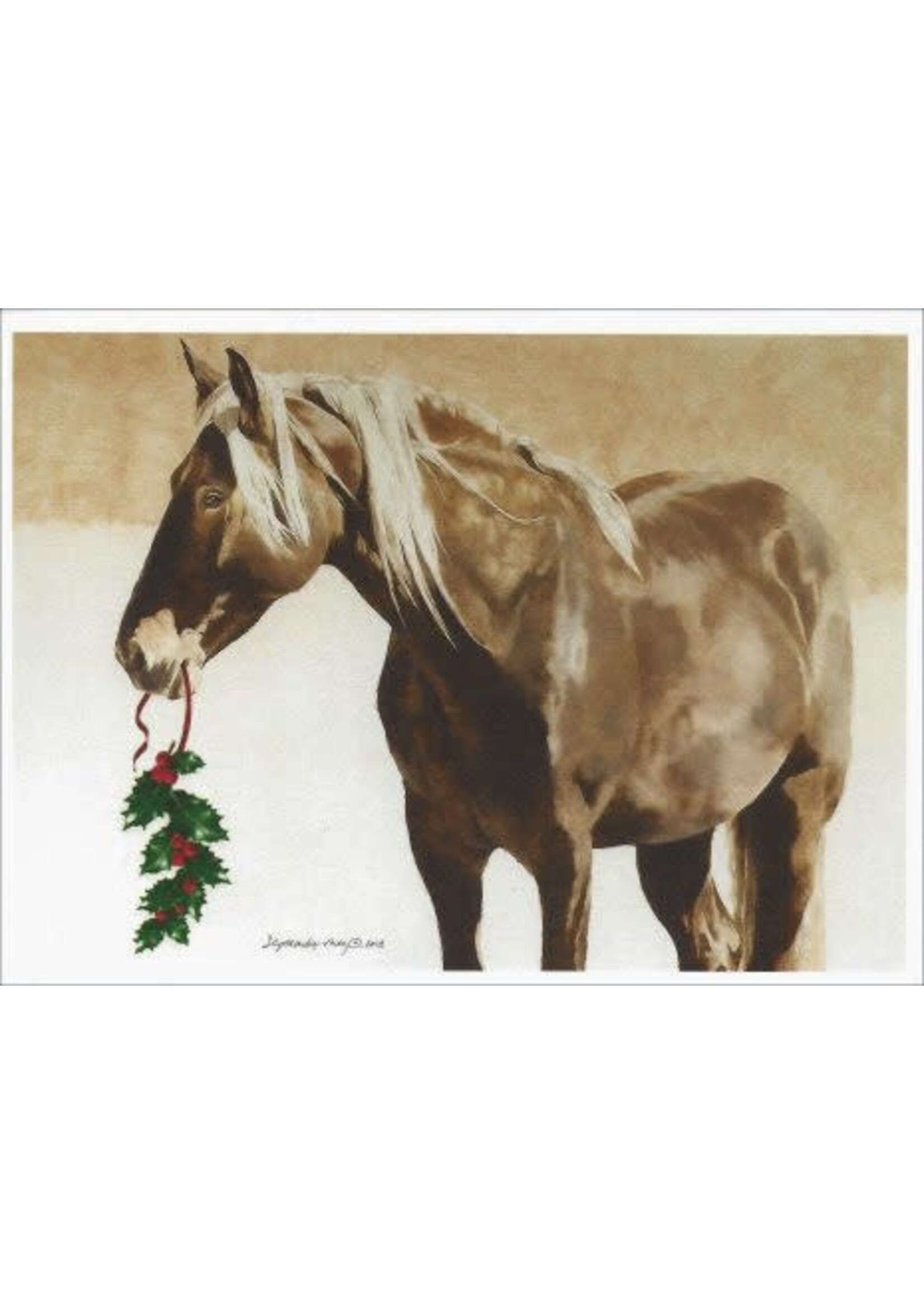 Card Box CH Horse Holly Delight 10ct
