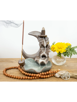 Celestial Habit Small Moon Ceramic Backflow Incense Burner