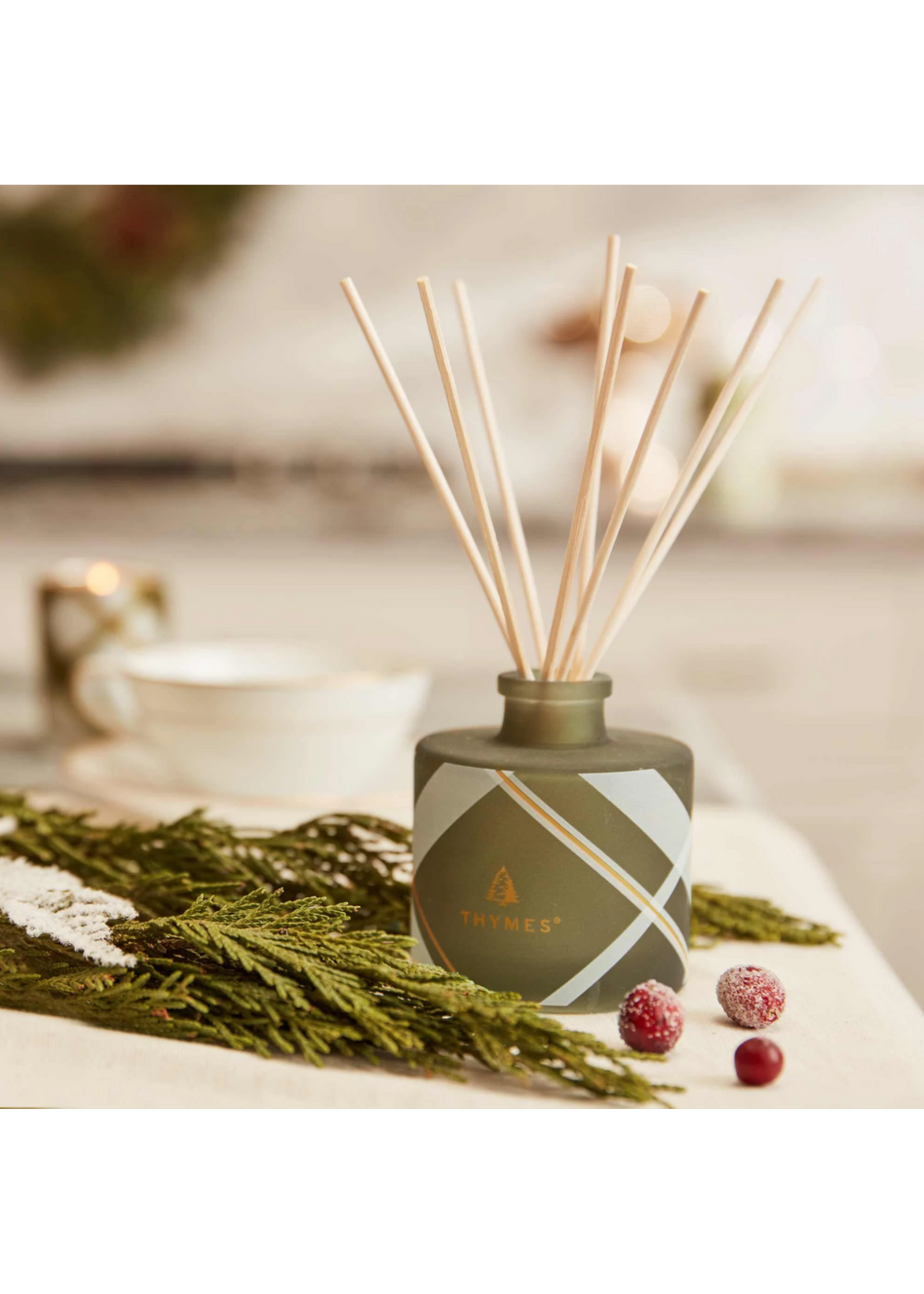 Frasier Fir Frosted Plaid Petite Reed Diffuser