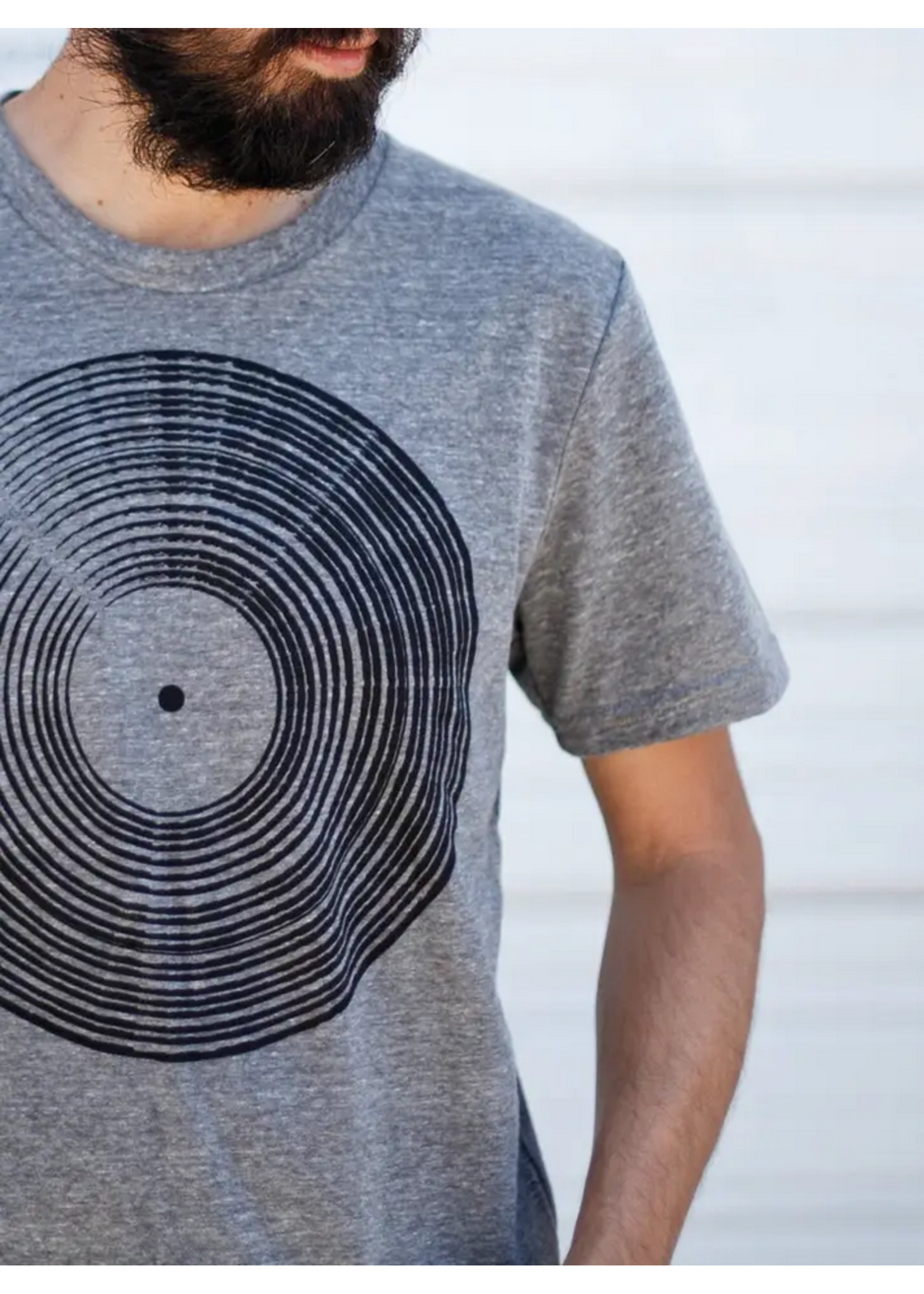 Blackbird Supply Company Vinyl Record T-Shirt - GRAY