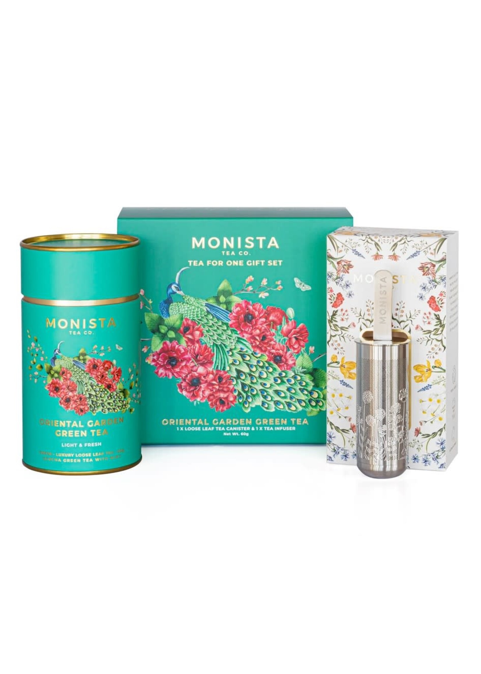 Monista Tea For One Gift Set Oriental Garden Green