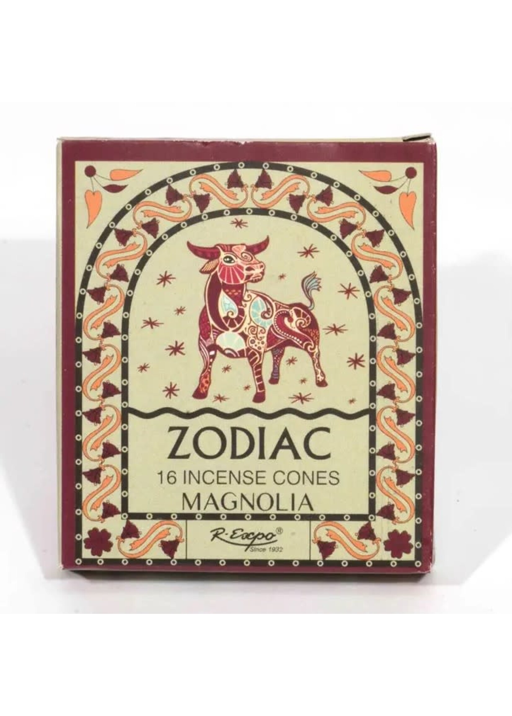 Zodiac Incense Cones Box Taurus Magnolia