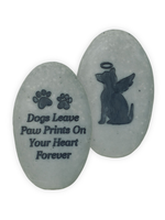 Quanta Dog Paw Prints Pocket Stone
