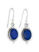 Earrings Lapis Oval