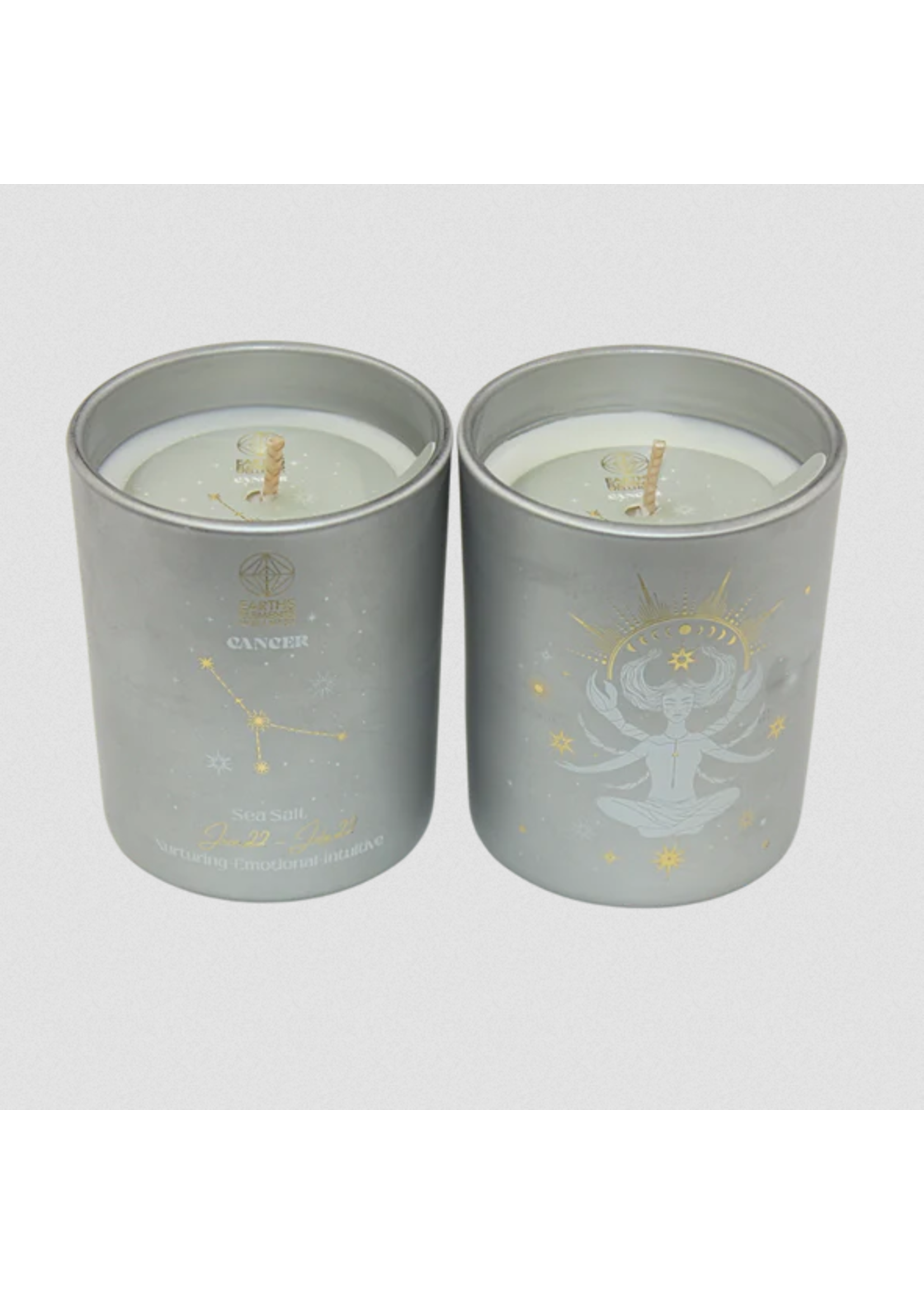 Earths Elements Cancer Zodiac Candle