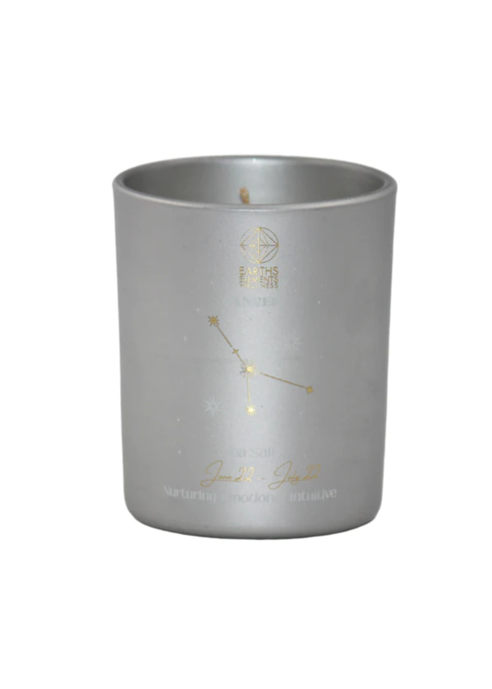 Earths Elements Cancer Zodiac Candle