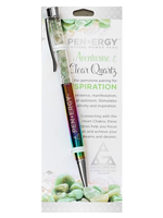 PEN - ERGY Crystal Power Pens Aventurine & Clear Quartz Rainbow Inspiration