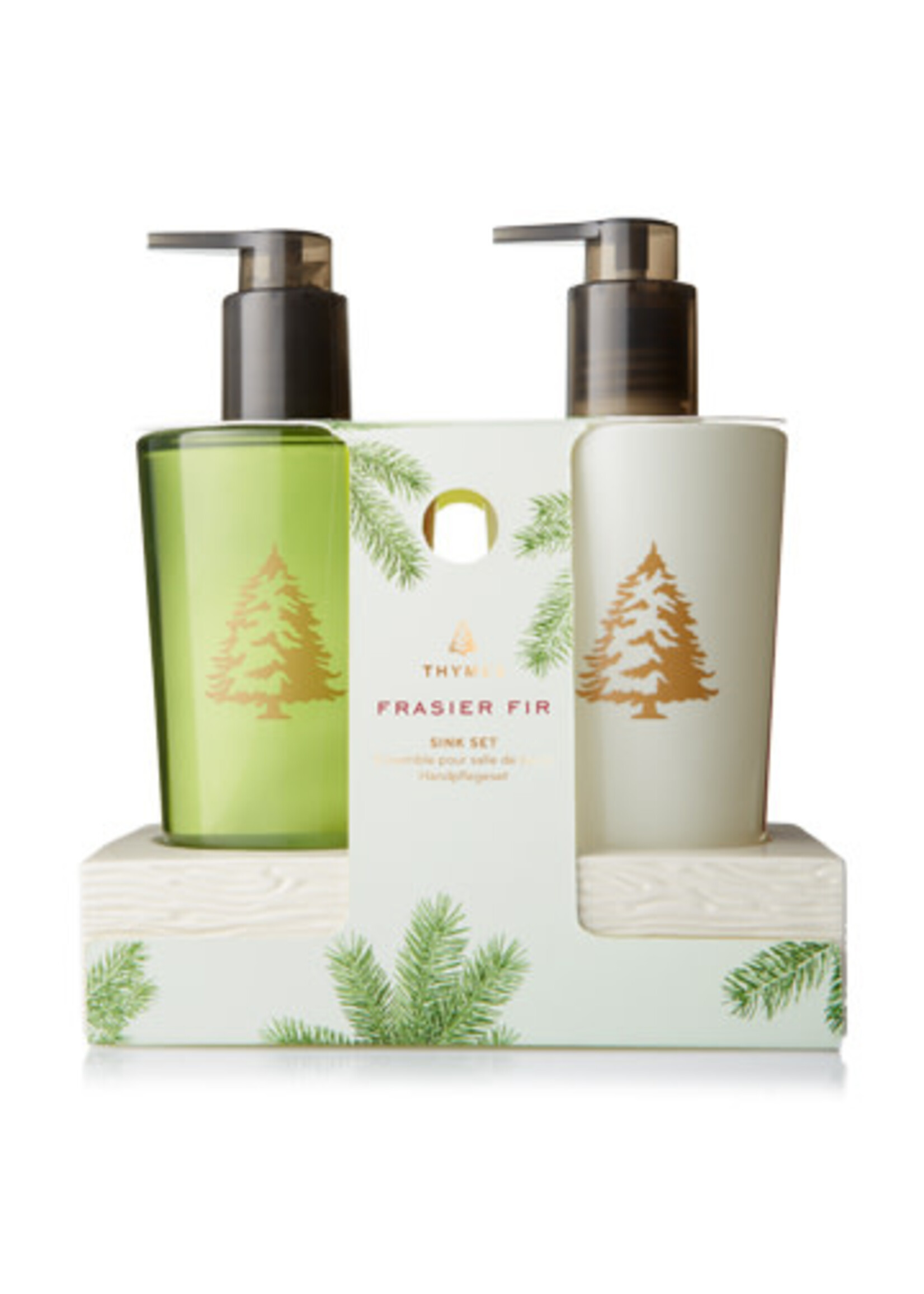 Frasier Fir Sink Set with Ceramic Caddy