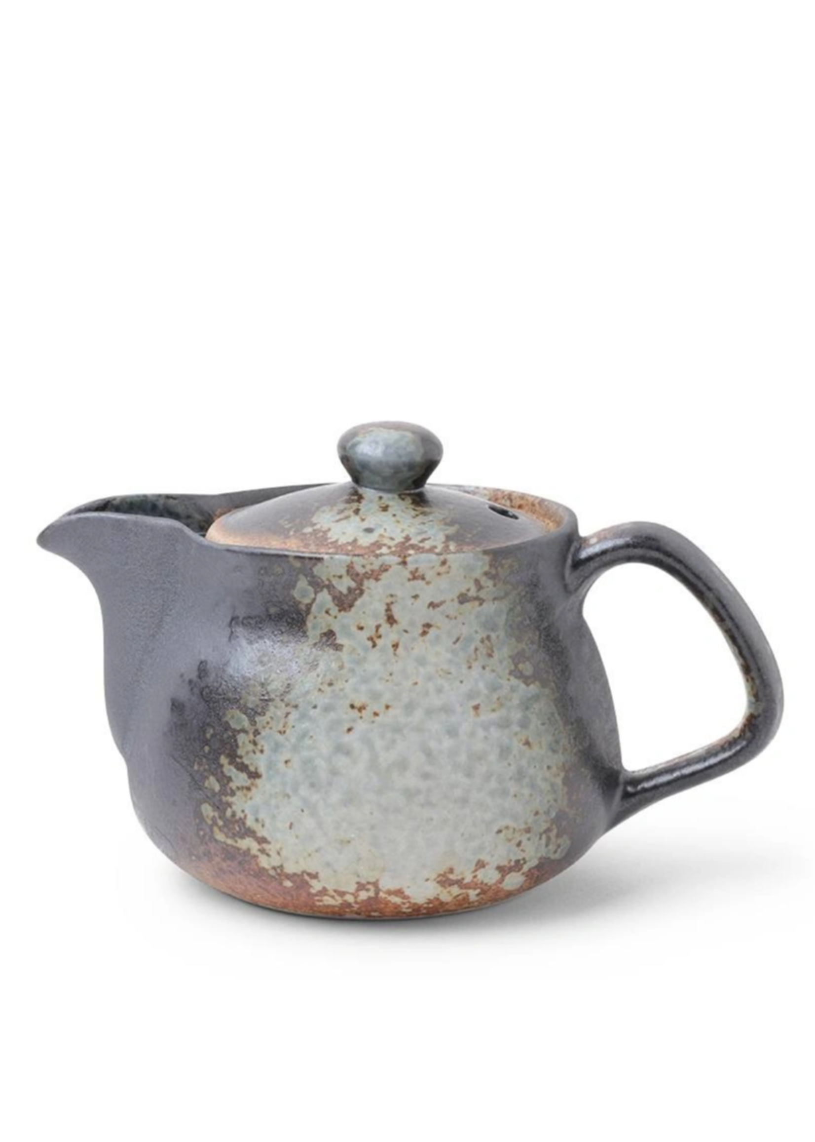 Miya Tea Pot Banko Mingei Bizen Style 3pc Set