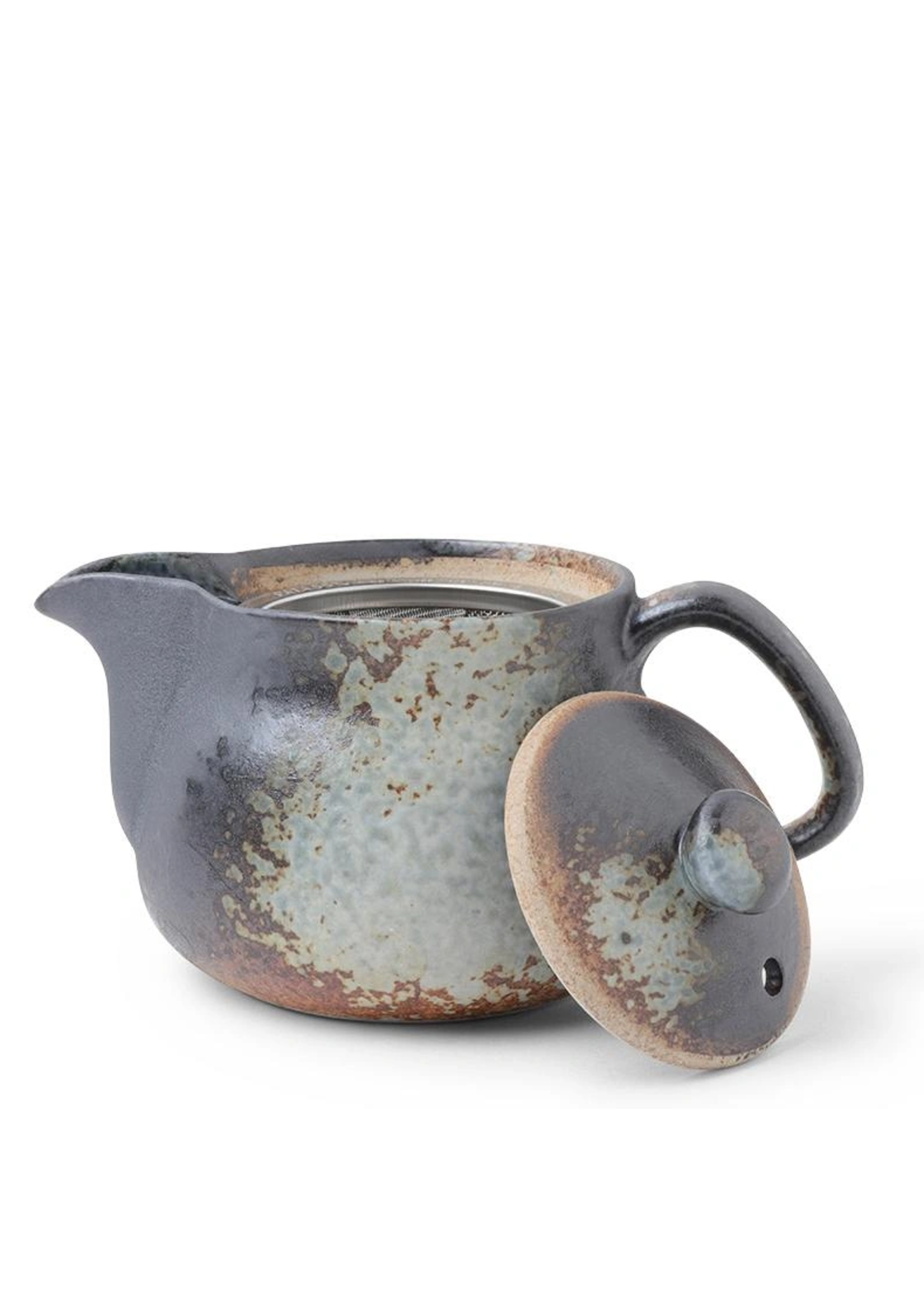 Miya Tea Pot Banko Mingei Bizen Style