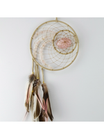 Dream Catcher Energy Rose Quartz 6"