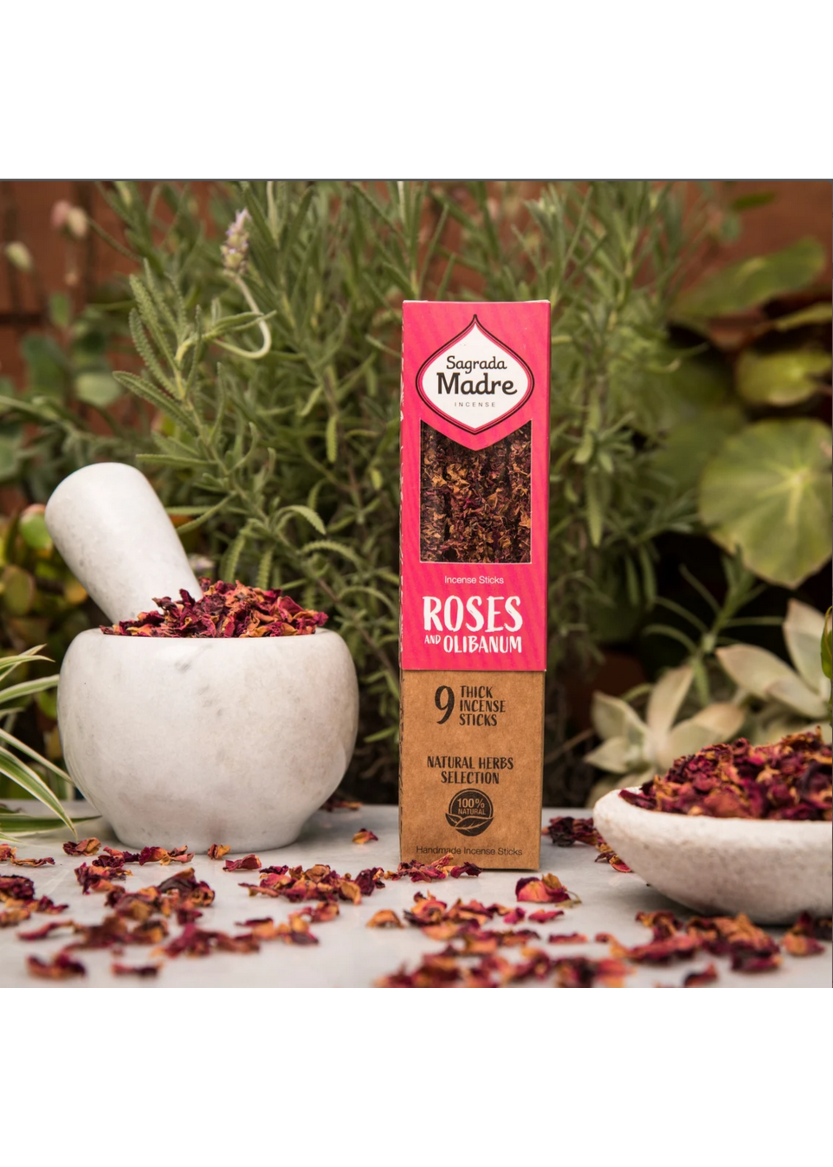 Sagrada Madre Flowers & Herbs Incense Rose Olibanum