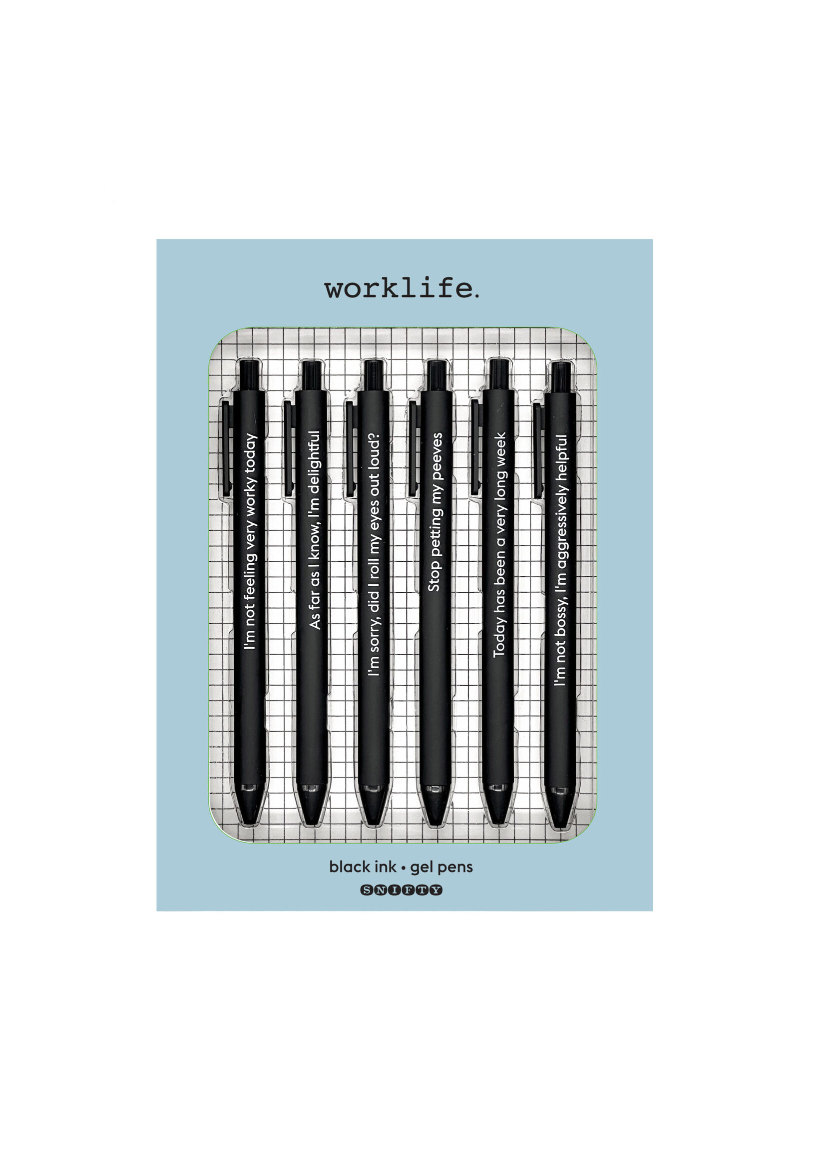 Snifty WORKLIFE Quotable Gel Pen Set