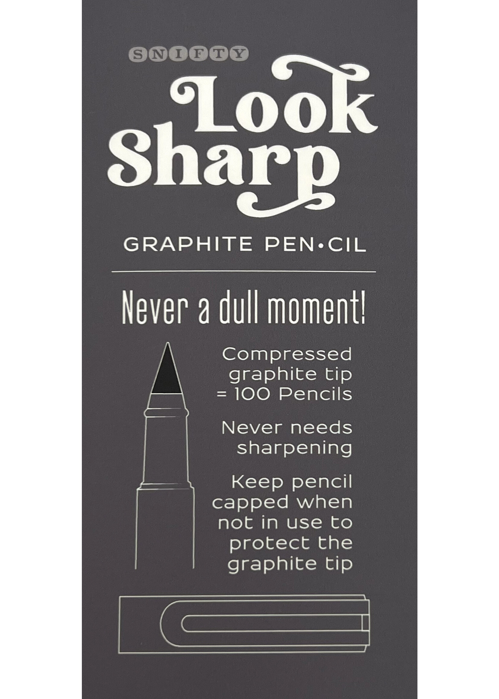 Snifty Gray LOOK SHARP Graphite Pencil