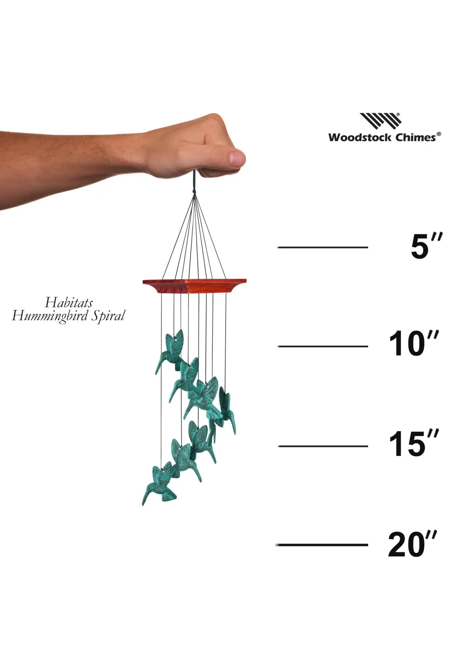 Woodstock Chime HABITATS Hummingbird Spiral