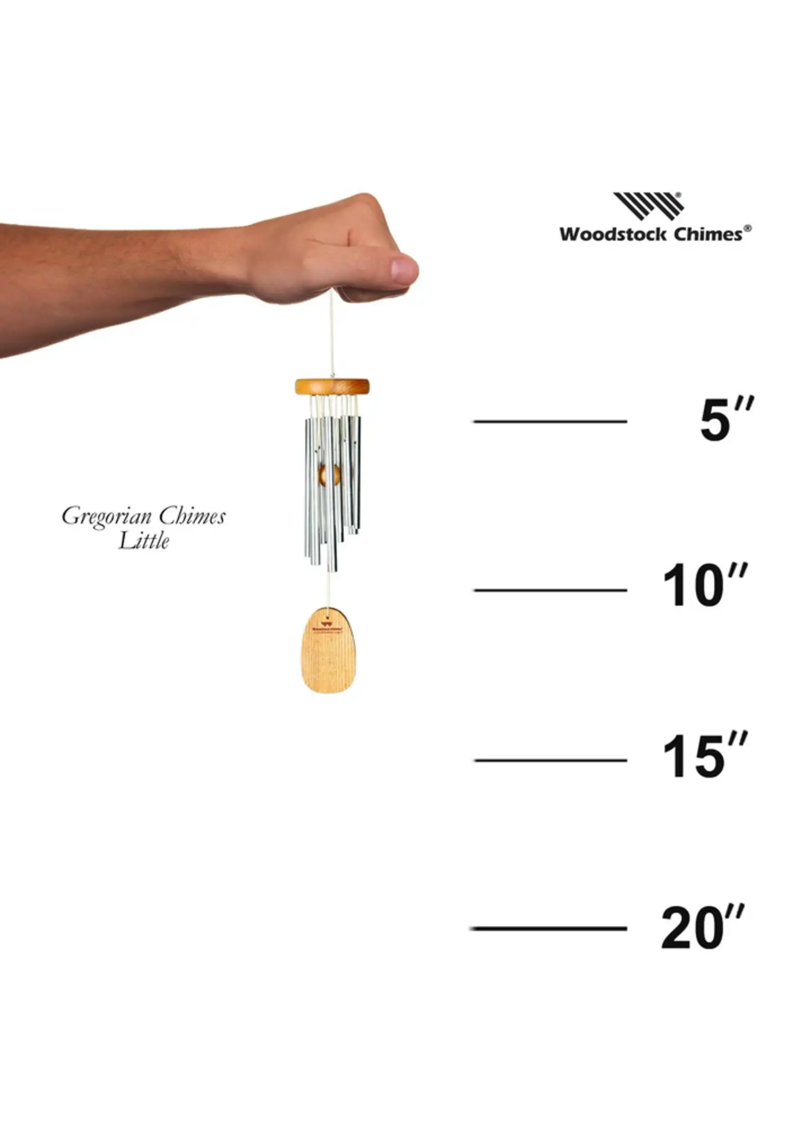 Woodstock Chimes Little Gregorian  Silver & Cherry