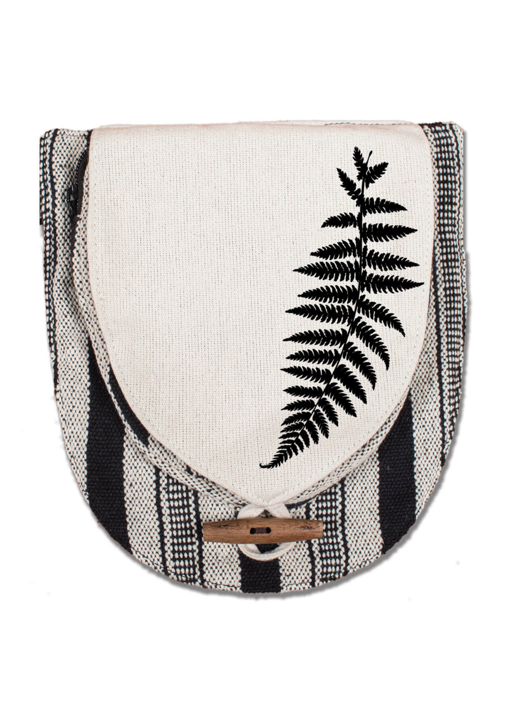 Soul Flower Leafy Fern Hip Bag