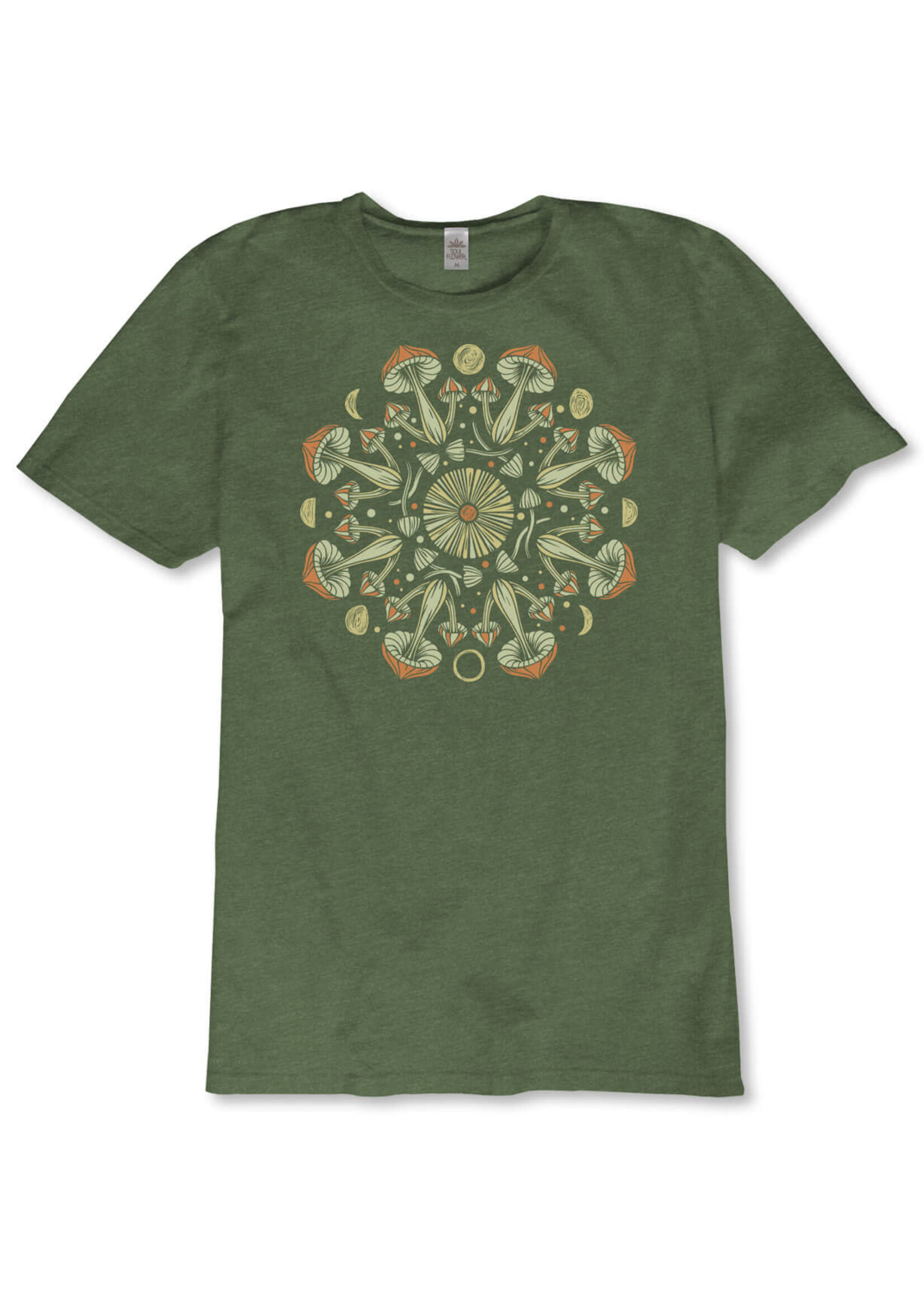 Soul Flower Recycled T-Shirt Mushroom Mandala
