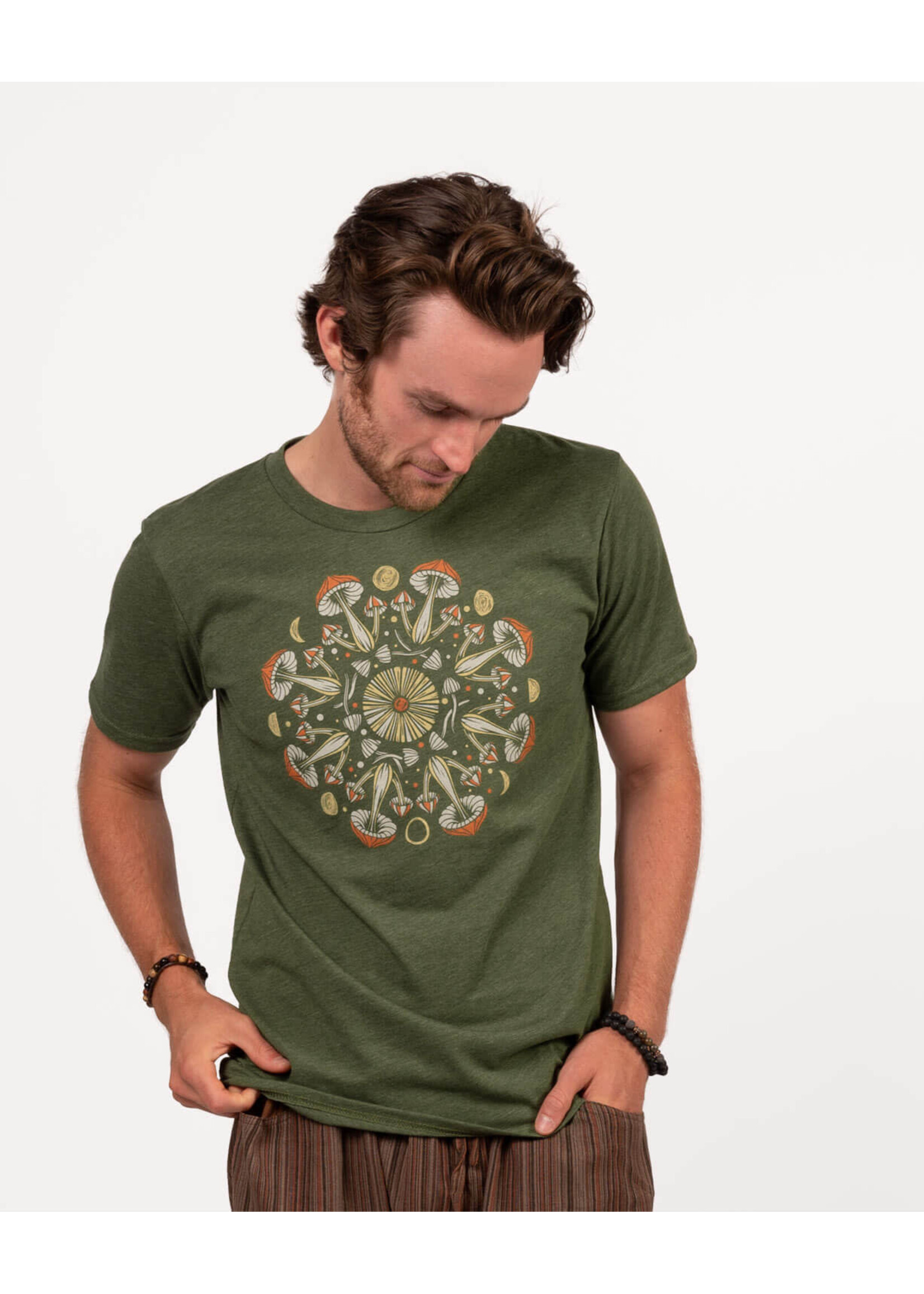Soul Flower Recycled T-Shirt Mushroom Mandala