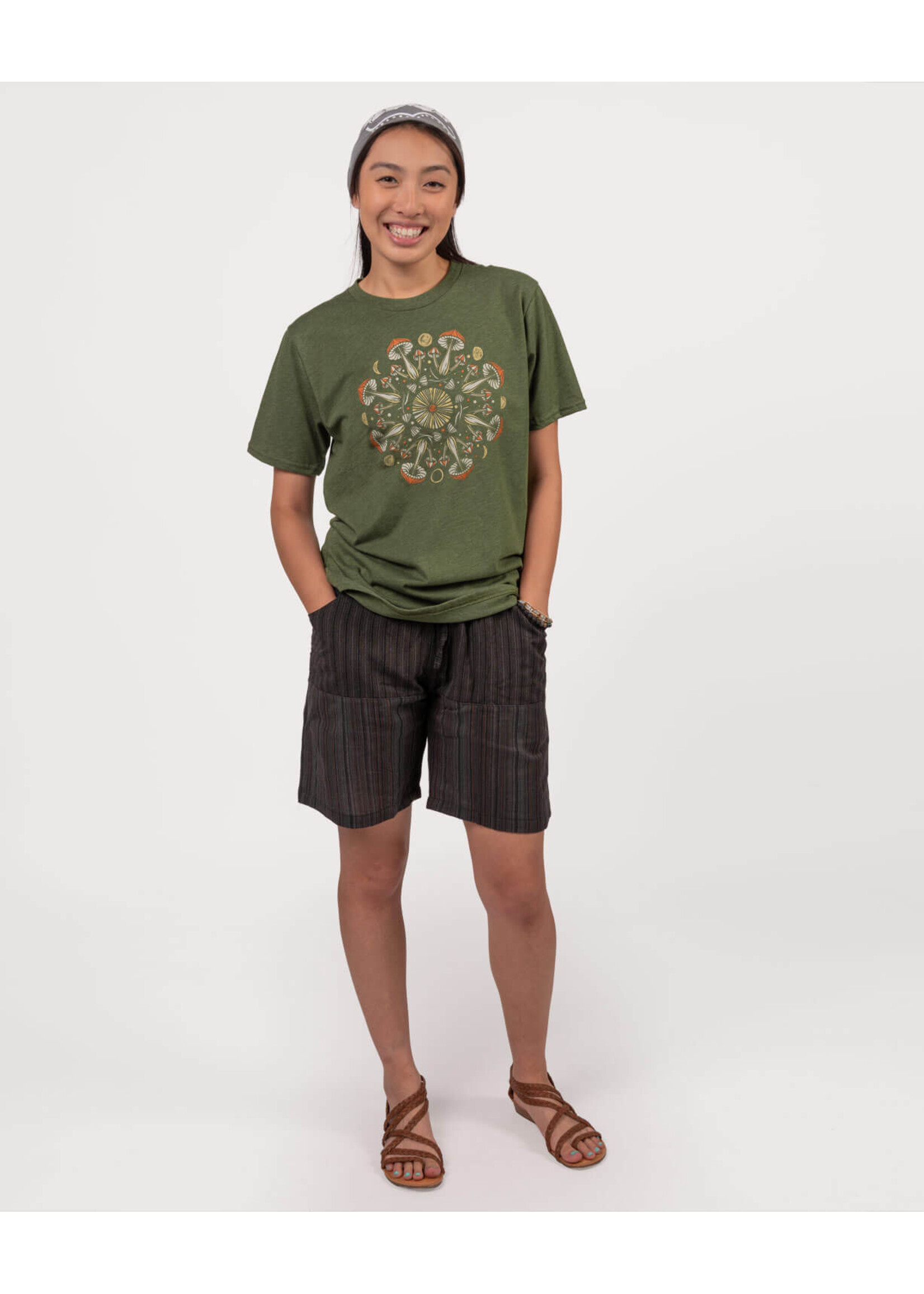 Soul Flower Recycled T-Shirt Mushroom Mandala