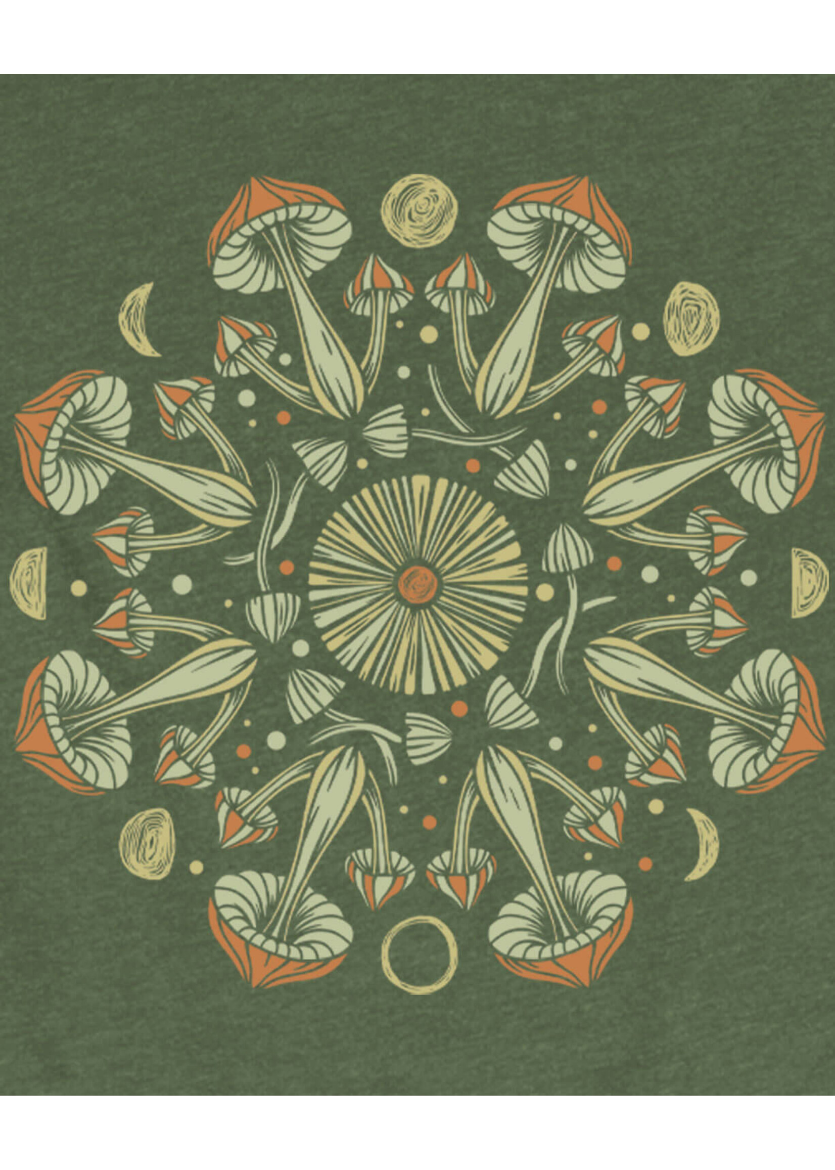 Soul Flower Recycled T-Shirt Mushroom Mandala