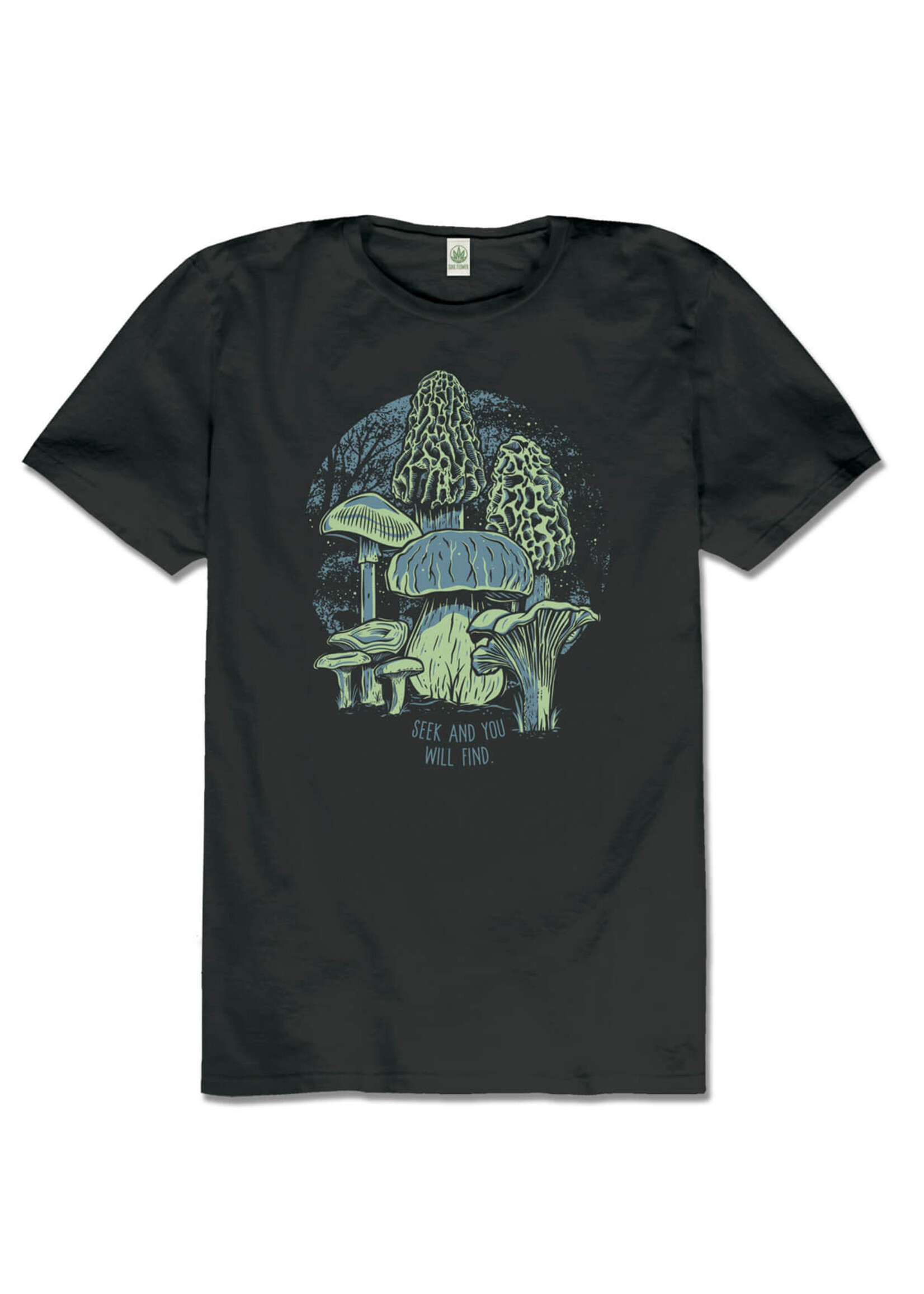Soul Flower Organic T-Shirt Mushroom Forager