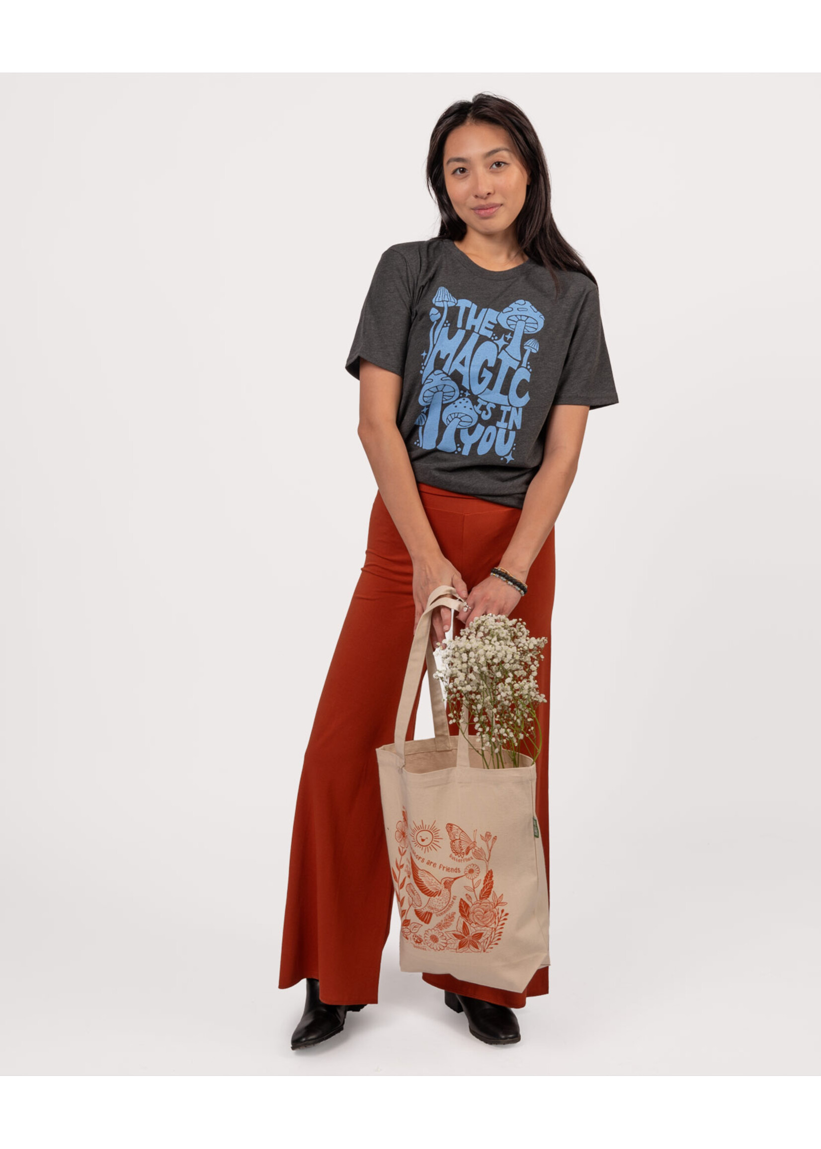 Soul Flower Recycled T-Shirt Magic Mushrooms