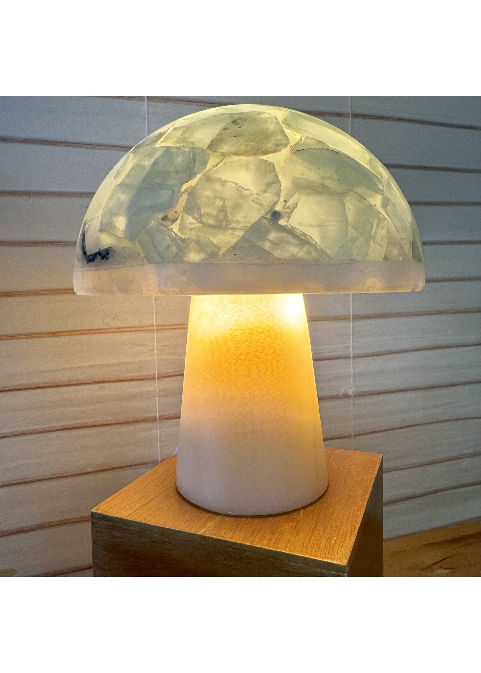 Fluorite  Mushroom Lamp