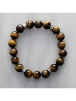 Bracelet Tiger Eye Small Spacers 10mm
