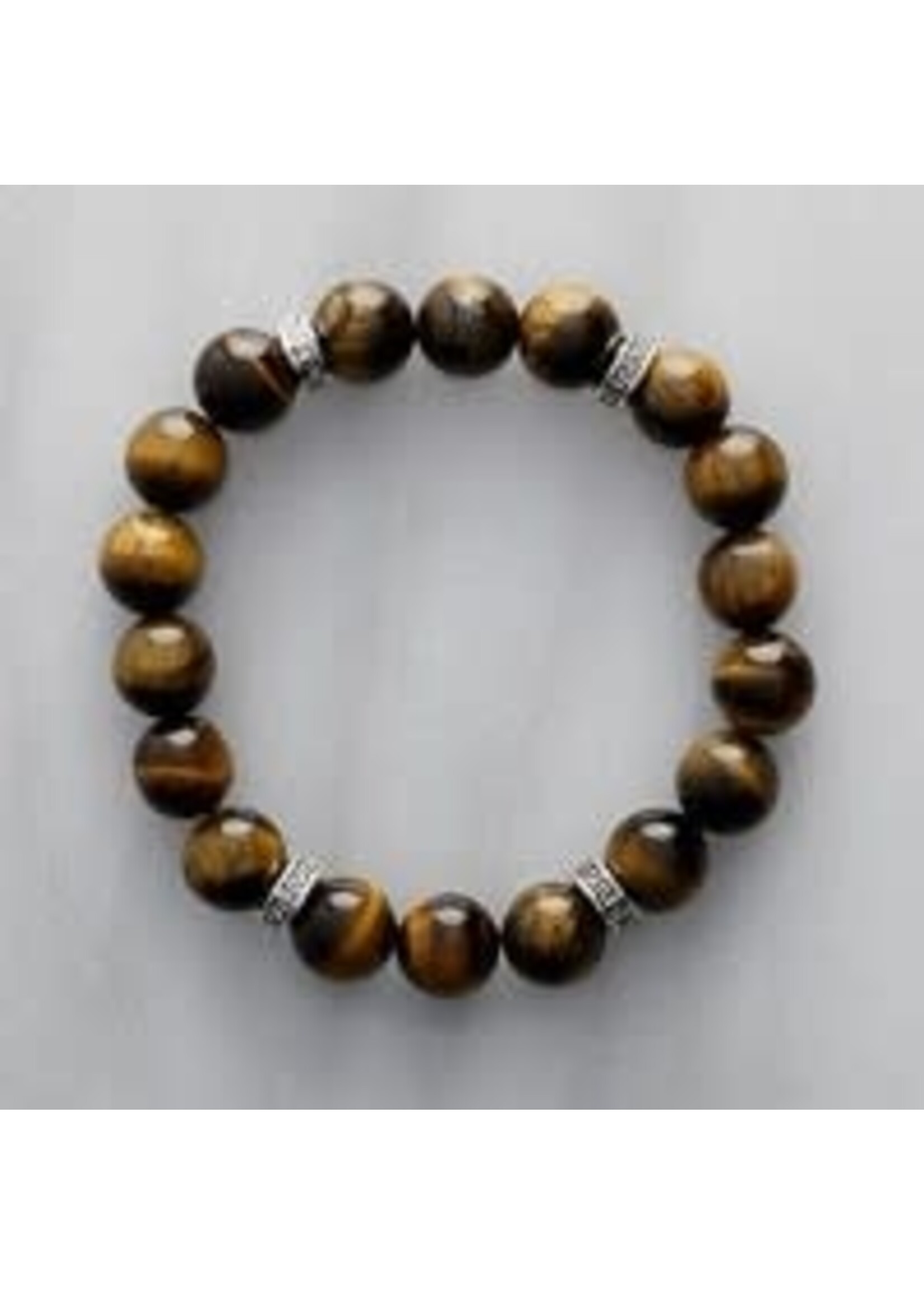 Bracelet Tiger Eye Small Spacers 10mm