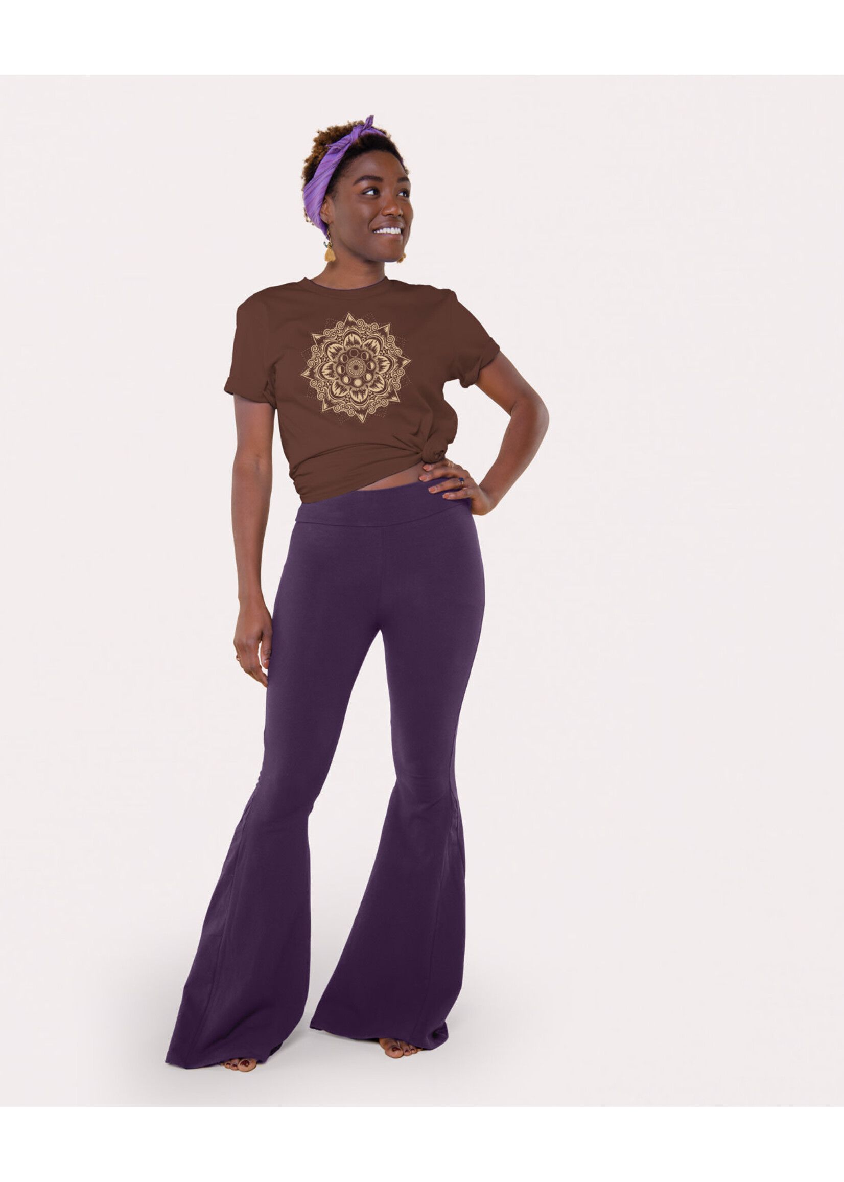 Soul Flower Mountain Mandala Organic T-Shirt