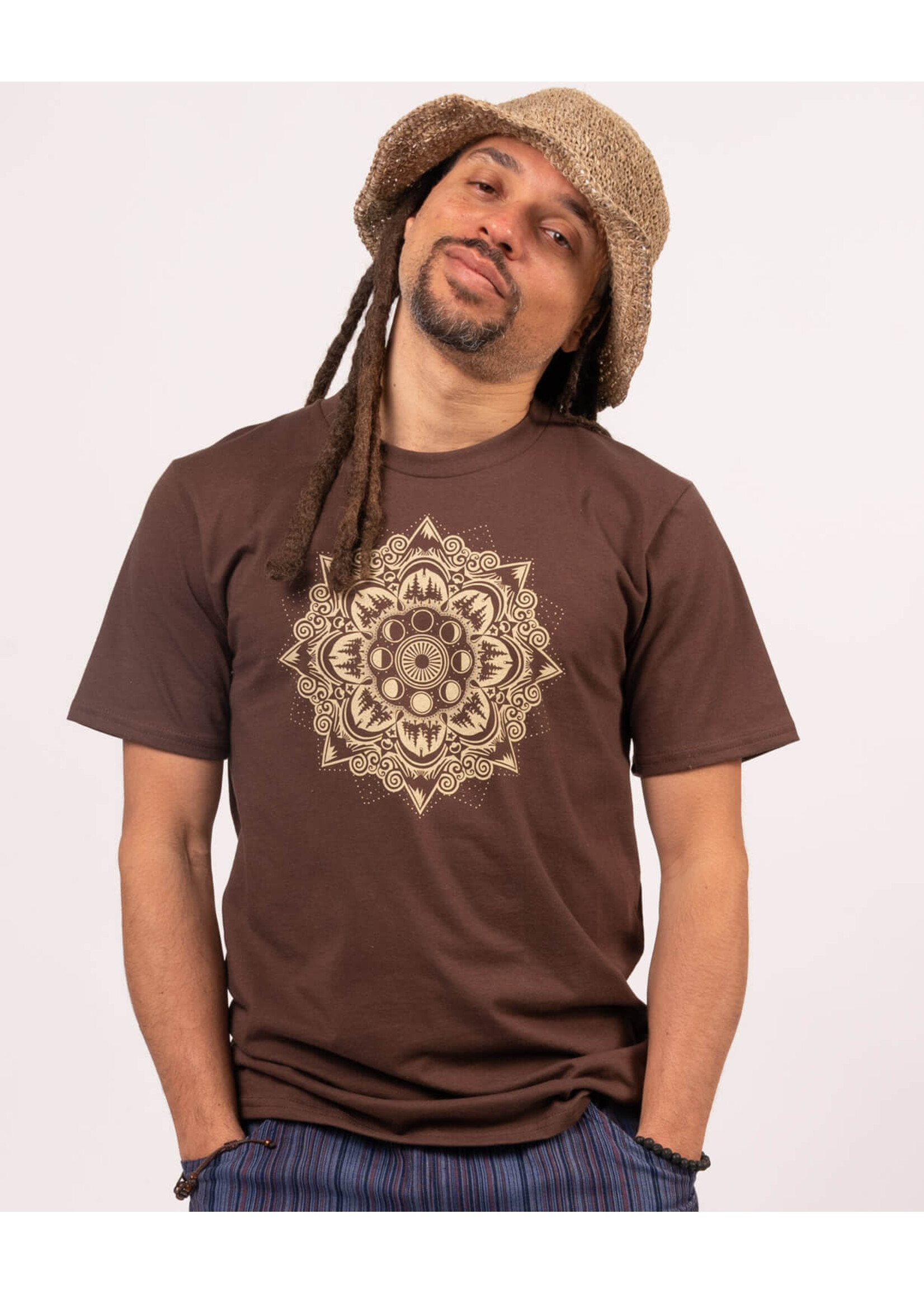 Soul Flower Mountain Mandala Organic T-Shirt