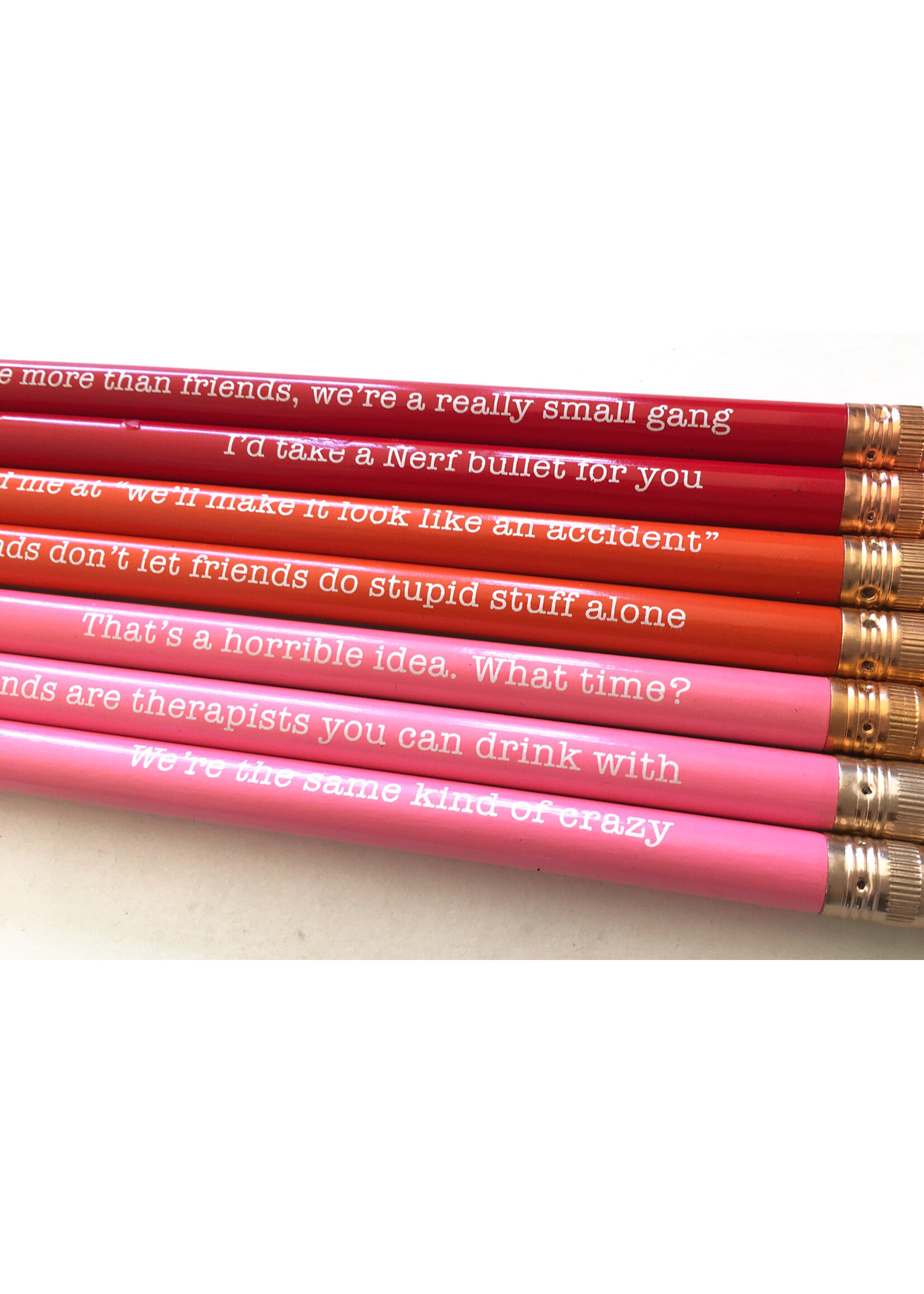 Pencil Set We're The Same Kind of Crazy set of 7