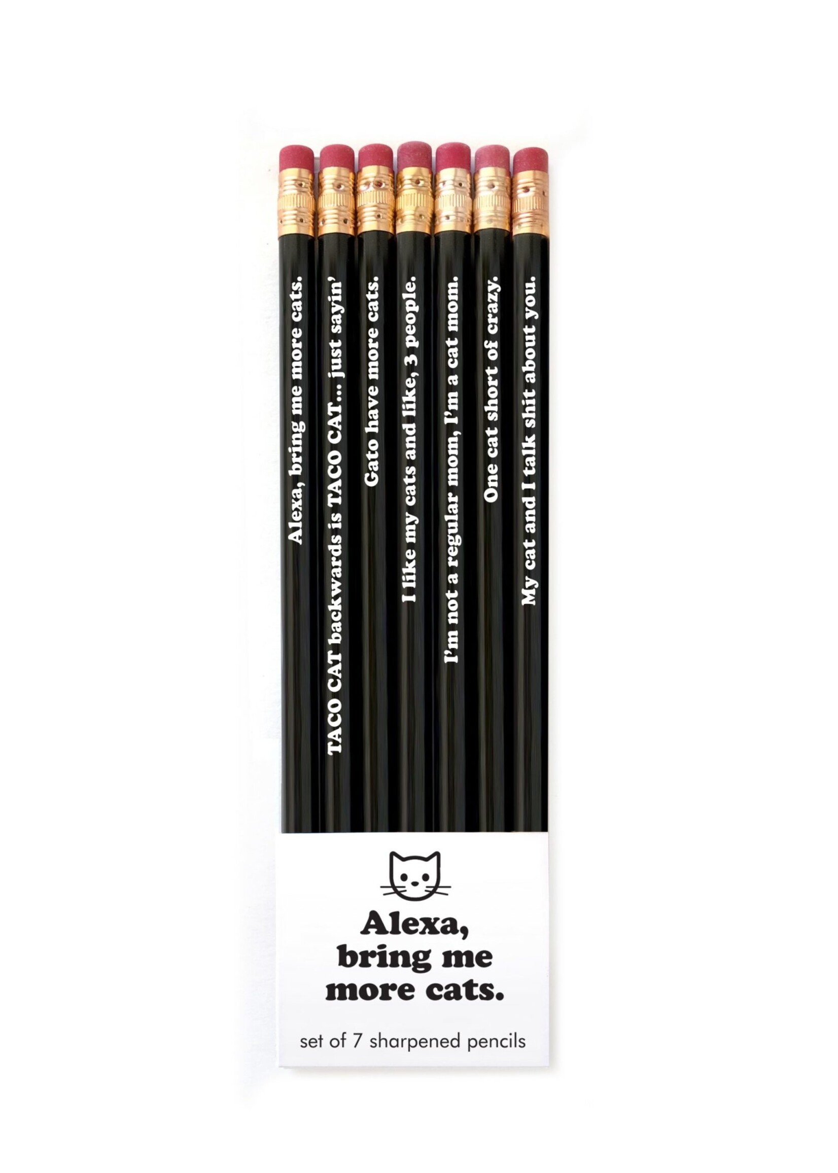 Snifty ALEXA BRING ME MORE CATS Pencil Set