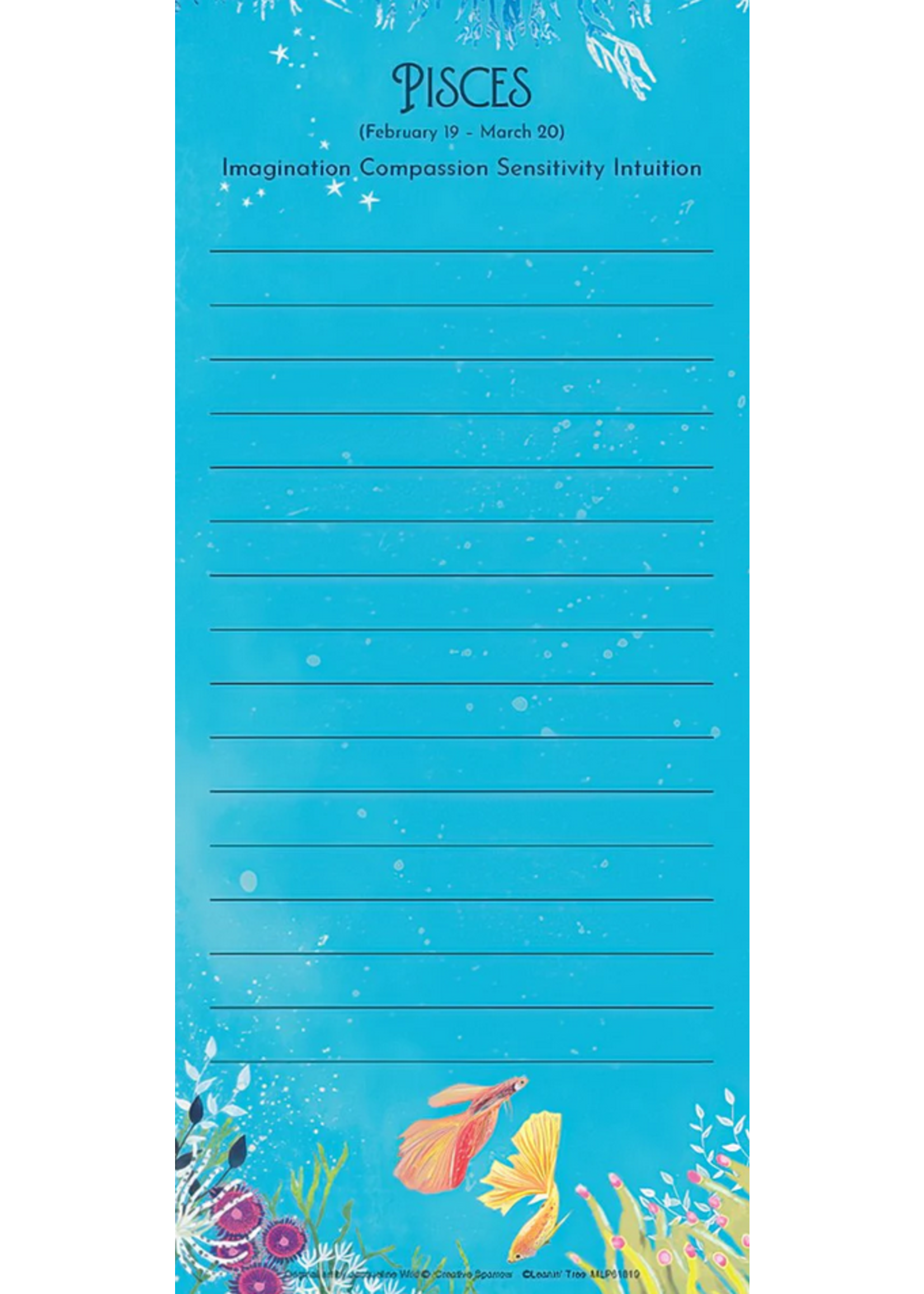 Leanin Tree Magnetic Pad Pisces