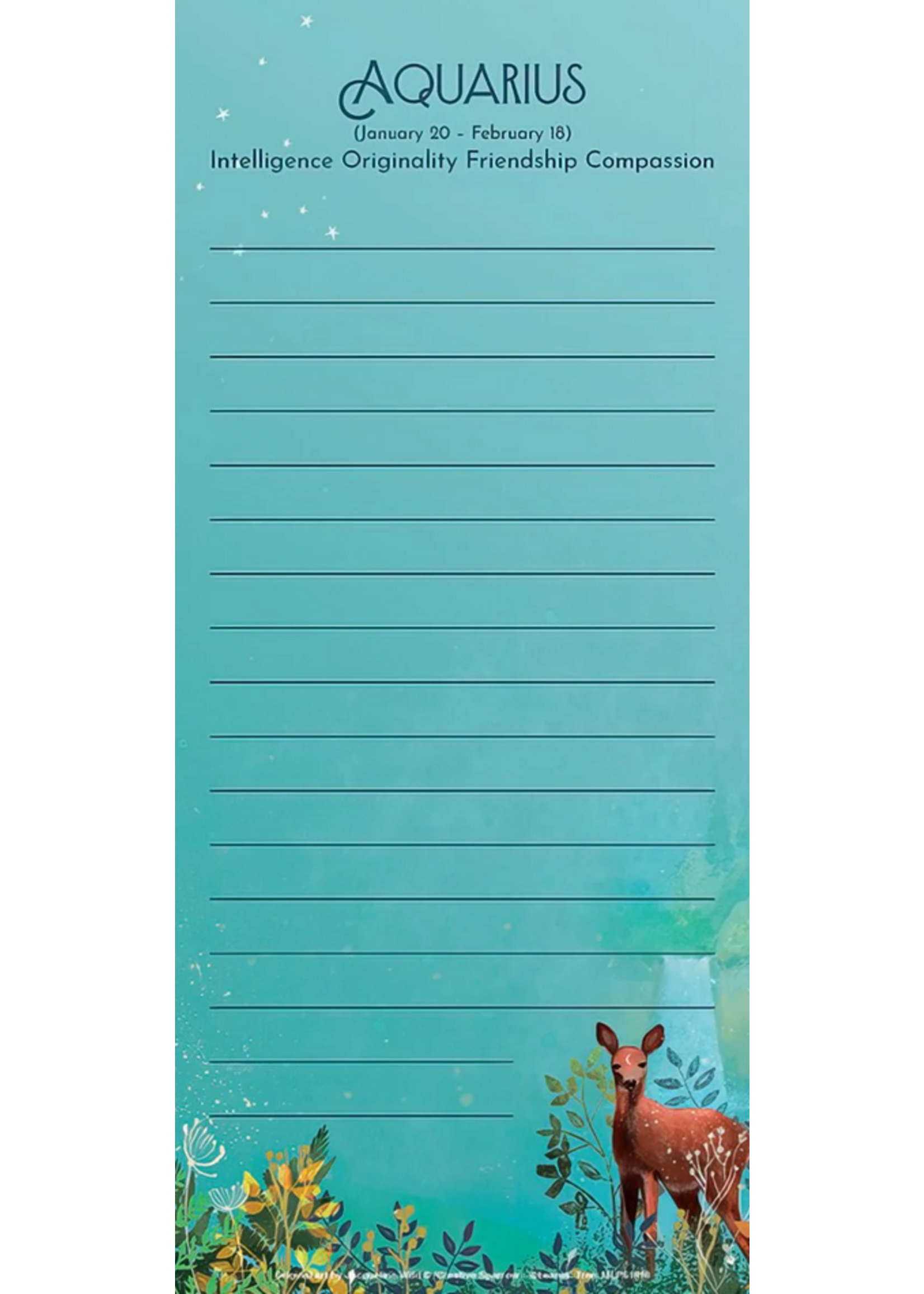 Leanin Tree Magnetic Pad Aquarius