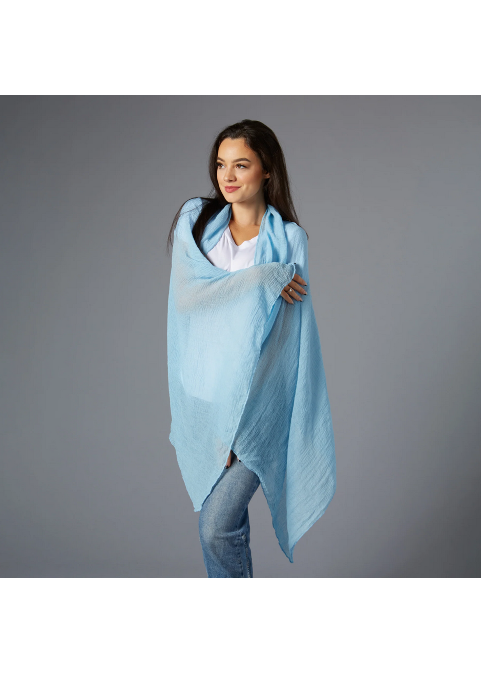 Tickled Pink Insect Shield Scarf Light Blue